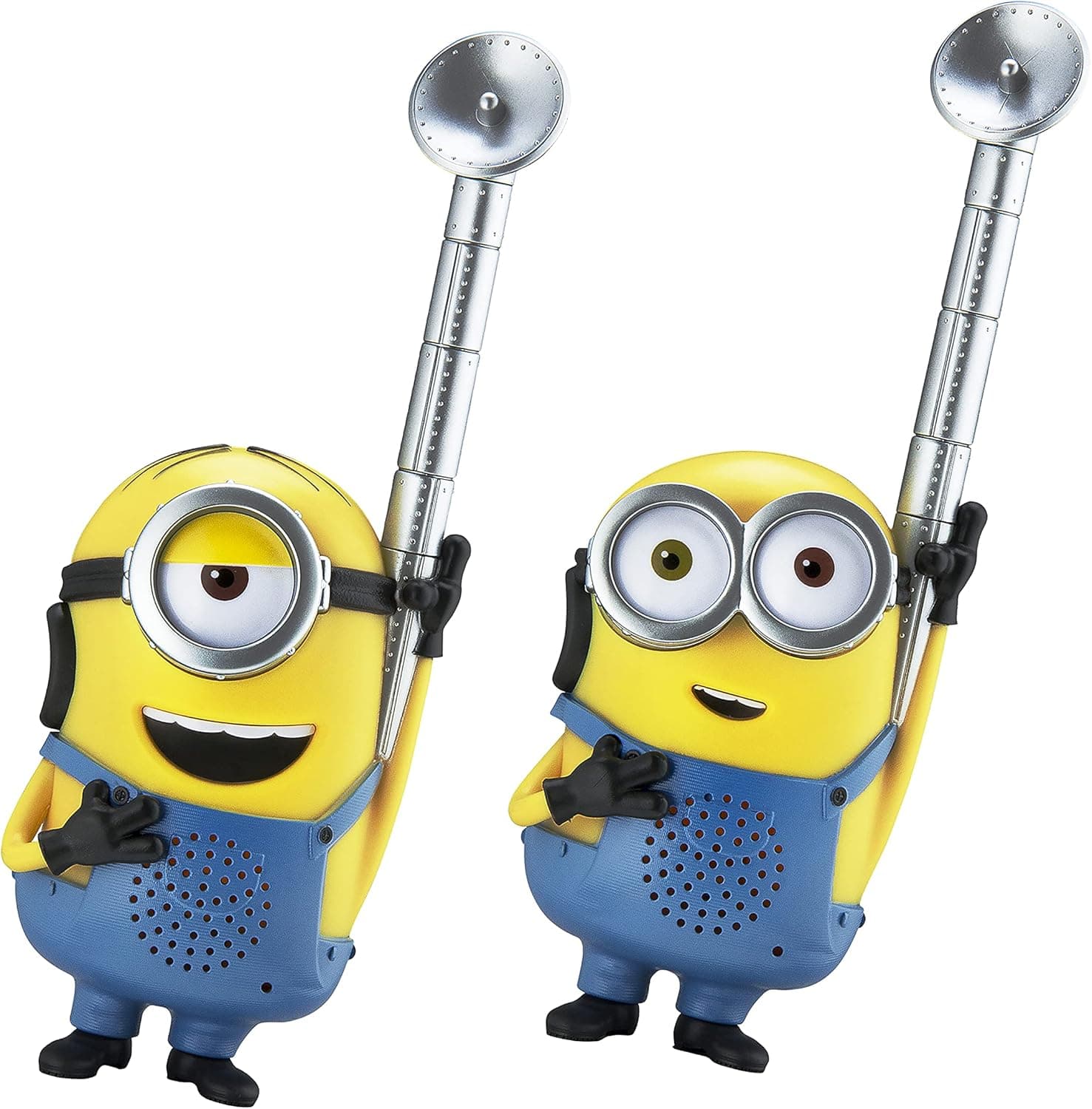 eKids Minions Walkie Talkies for Kids, Static Free and Extended Range Walkie Talkie Toys Designed for Fans of Minions Toys and Minions Gifts for Kids