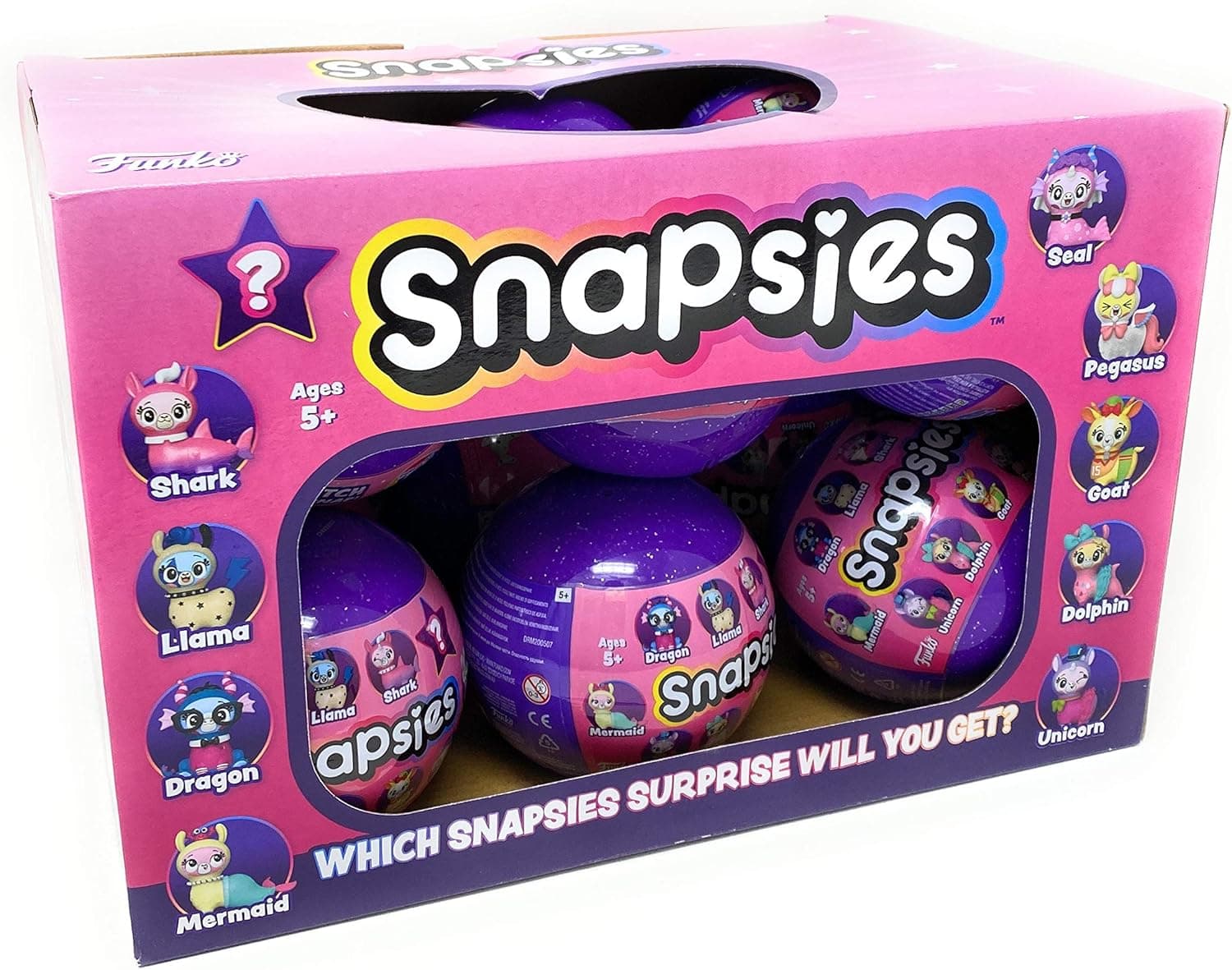 Funko Snapsies Mix and Match Surprise Blind Capsule Display (Case of 12)
