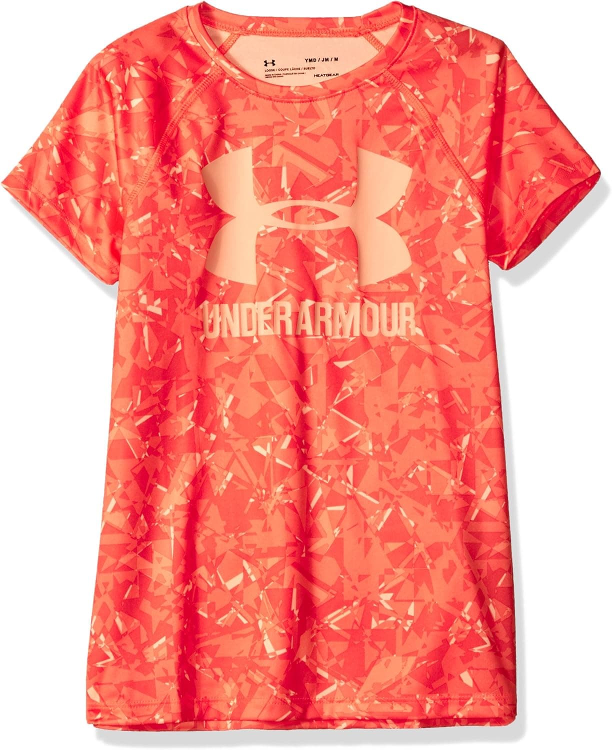 Under Armour Girls' Big Logo Novelty Shorts Sleeve T-Shirt