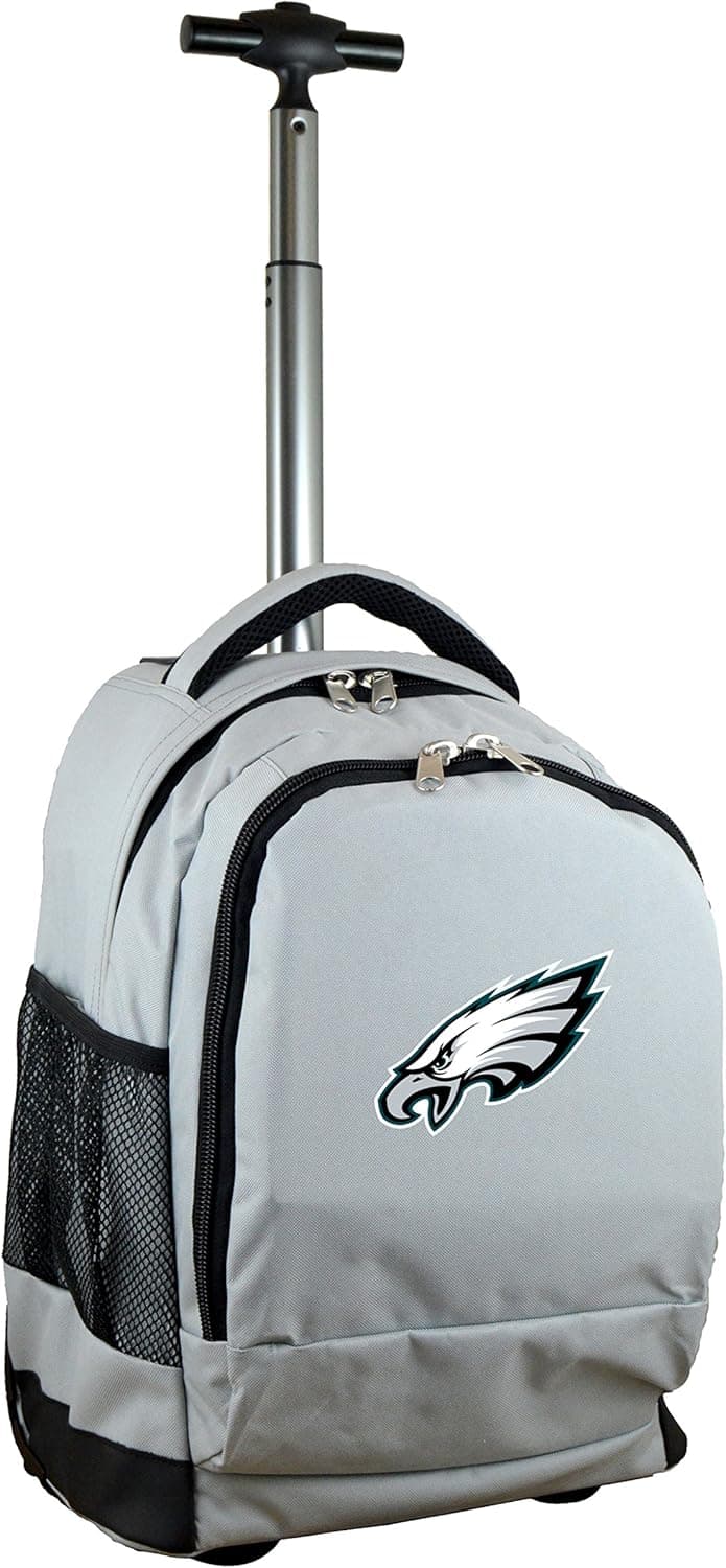 NFL Wheeled Backpack, 19-inches, Grey