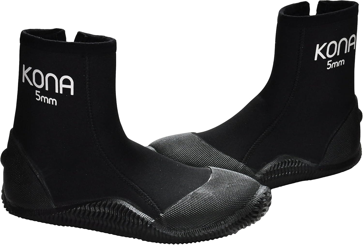 Kona 5mm Premium Double-Lined Neoprene Scuba Diving Boots with Vulcanized Grip Technology (Mens 9 / Womens 10)