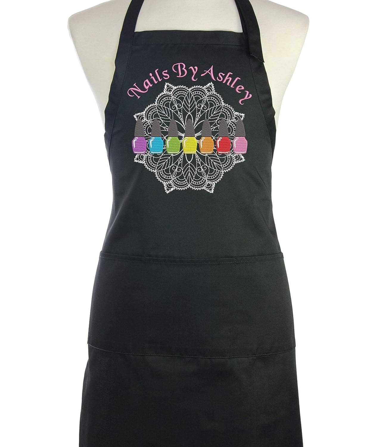 Fancy Nail Technician Personalized Embroidered Apron