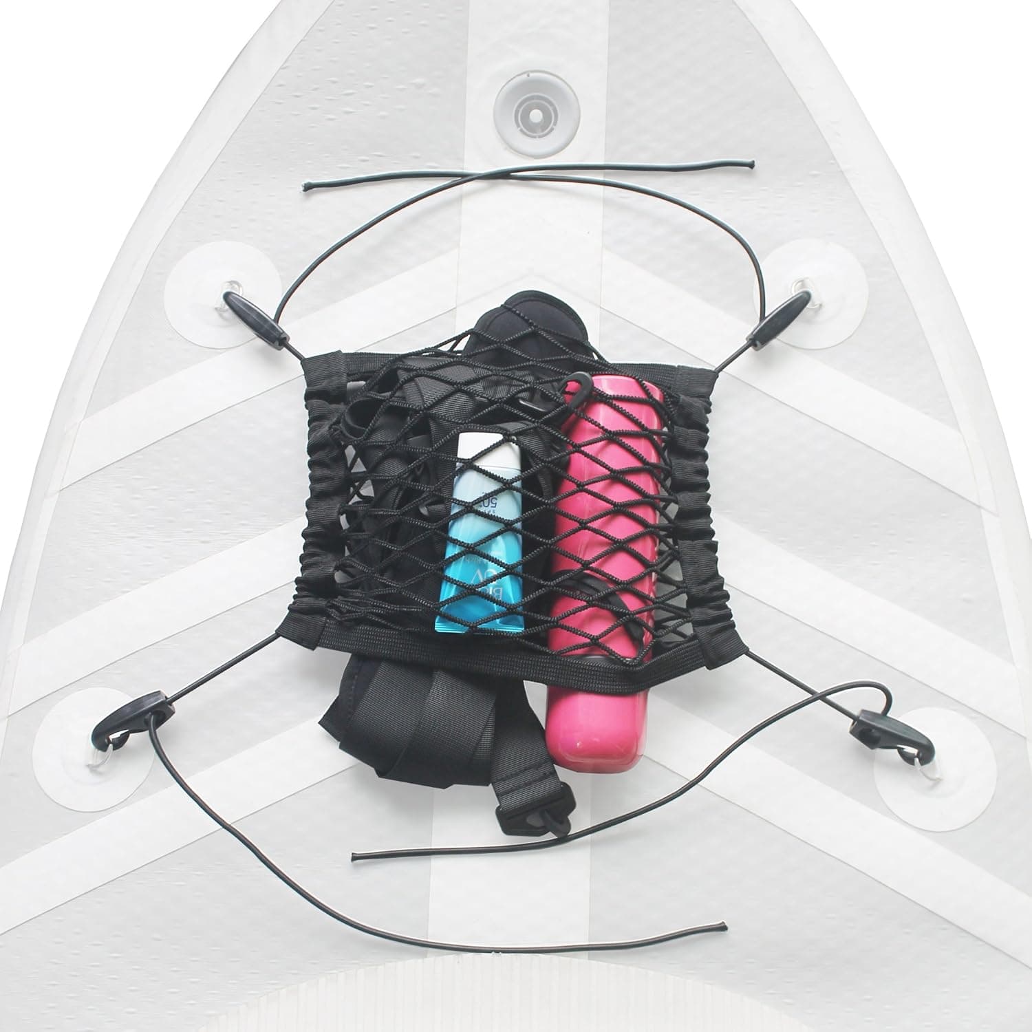YYST SUP Mesh Deck Bag Deck Storage Bag SUP Storage Back Stand Up Paddle Board Pouch Bag Pocket for SUP Paddleboard Deck-no D Ring Patch
