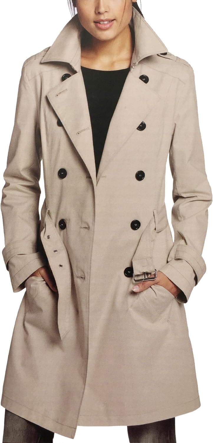 S Curve Women's Double Breasted Trench Coat