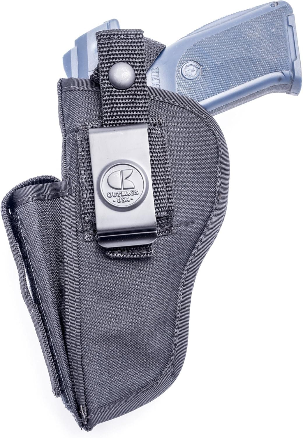 OUTBAGS USA NSC19 Nylon OWB Outside Pants Carry Holster w/ Mag Pouch. Family owned & operated. Made in USA