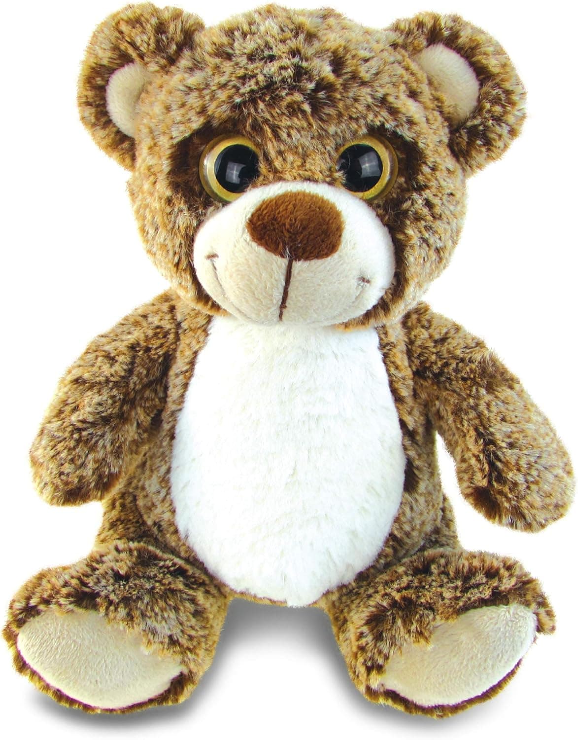 DolliBu Plush Brown Bear Stuffed Animal - Soft Fur Huggable Sitting Bear, Adorable Brown Bear Plush Toy, Cute Wild Life Cuddle Gifts Super Soft Plush Doll Animal Toy for Kids & Adults - 9 Inches