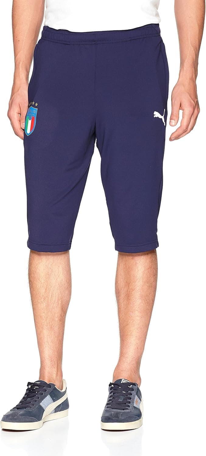 PUMA FIGC Italia 3/4 Training Pants Zipped 2018