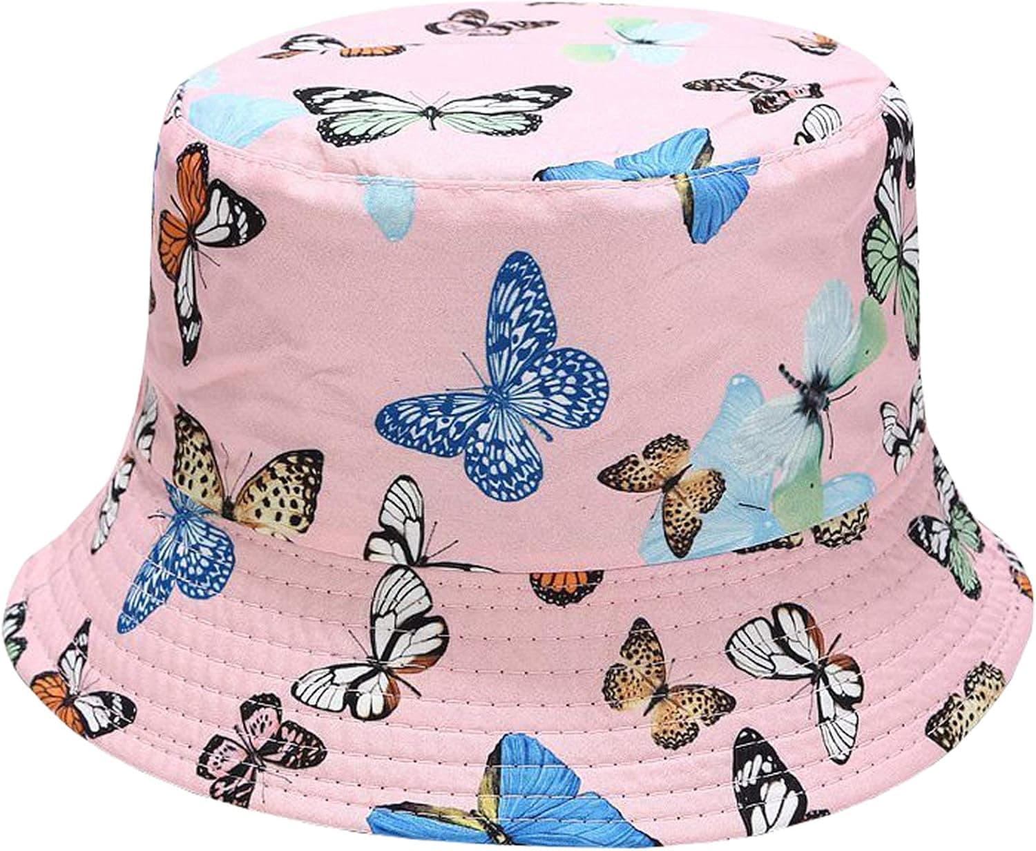 Xingzou Unisex Print Double Side Wear Reversible Bucket Hat