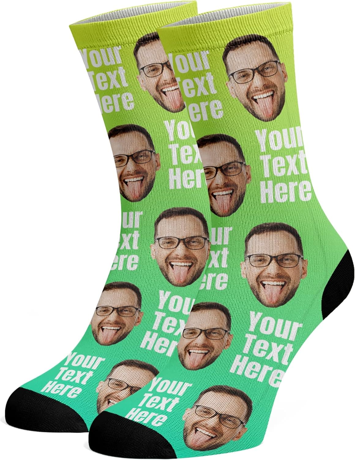 Custom Face Socks, Funny Socks with Faces for Men Women Cat Dog Lovers, Personalized Gifts