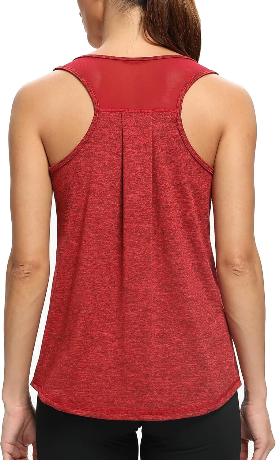 CNJUYEE Workout Tank Tops for Women Soft Mesh Racerback Yoga Shirts Athletic Running Breathable Womens Summer Tops