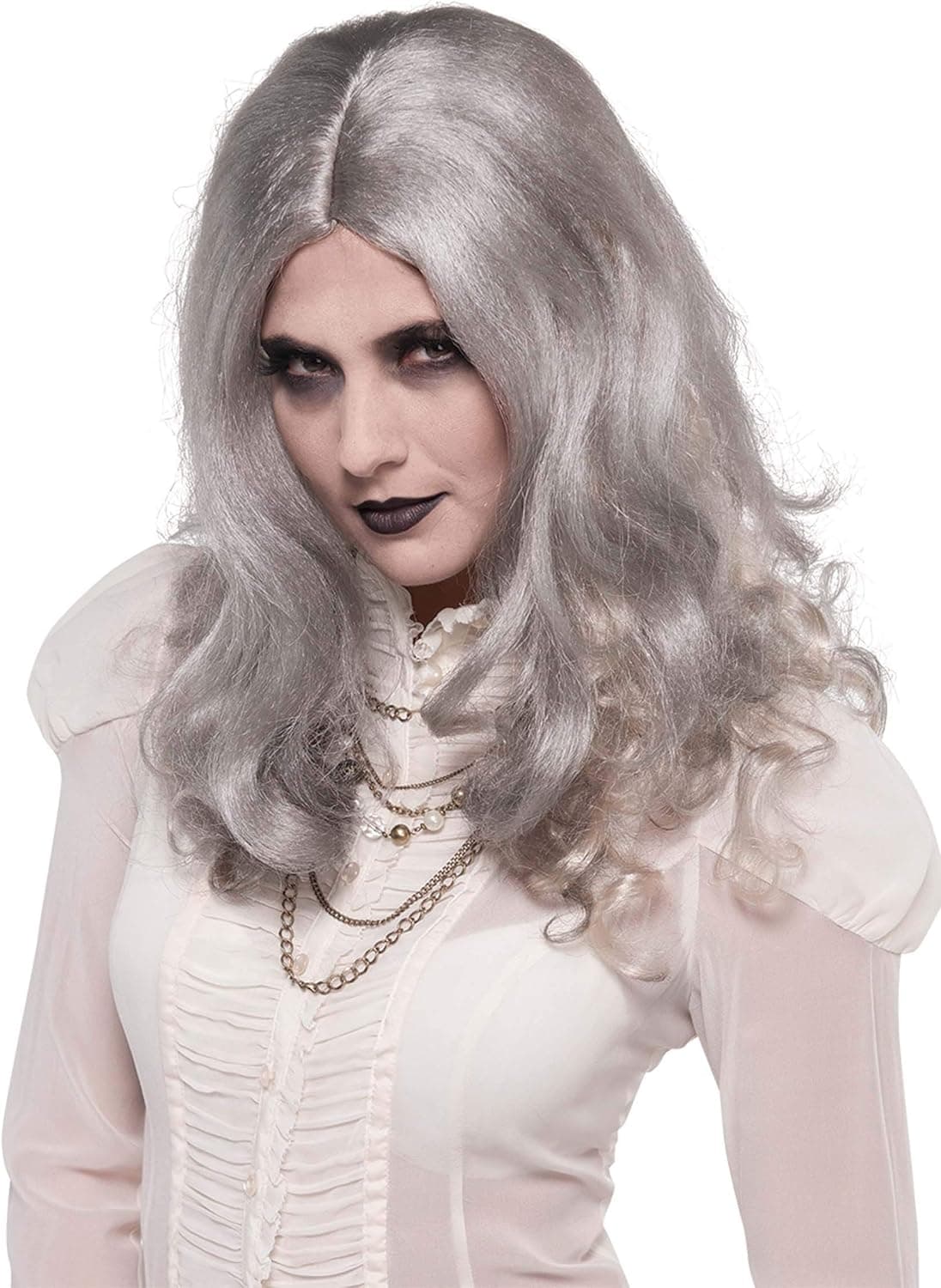 Suit Yourself Zombie Gray Wig for Women, Halloween Costume Accessories, One Size