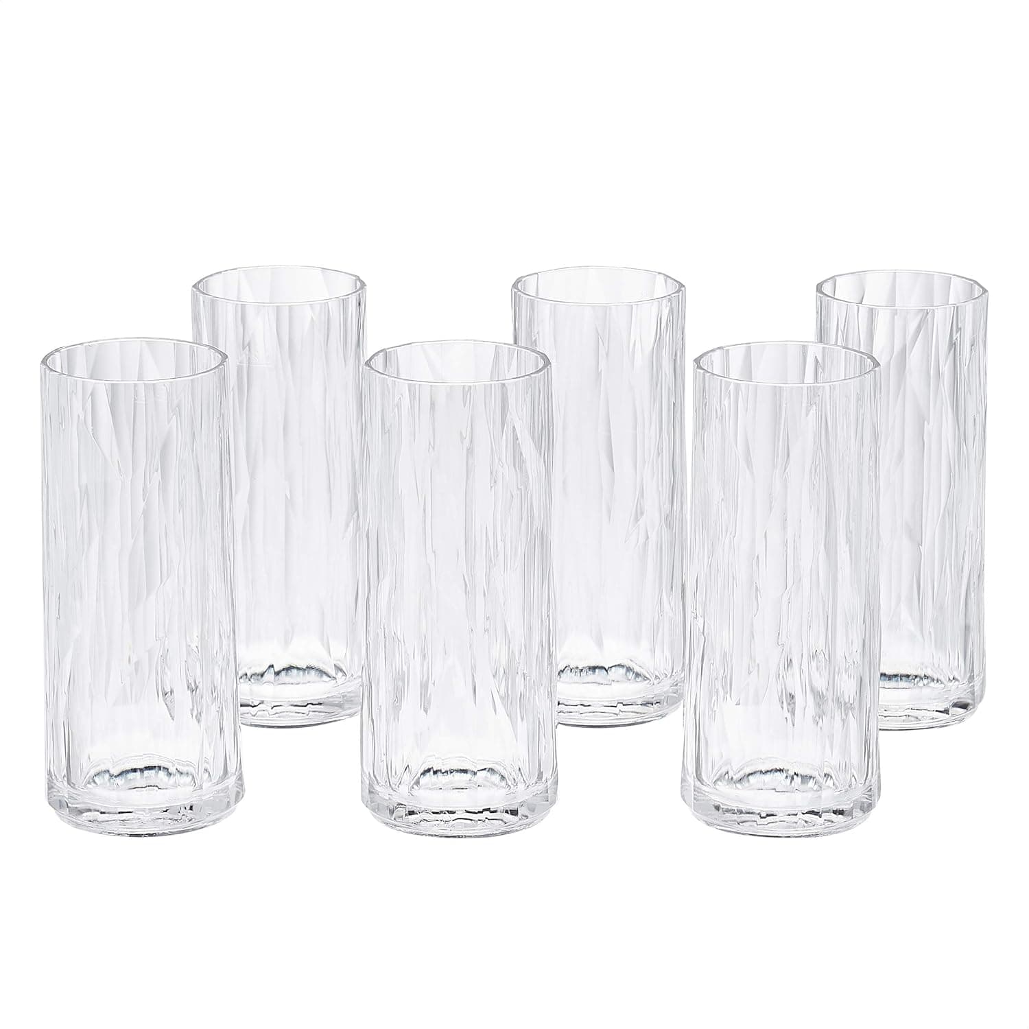 AmazonCommercial Plastic 8.45 fl Oz. Tumbler Superglass - Set of 6