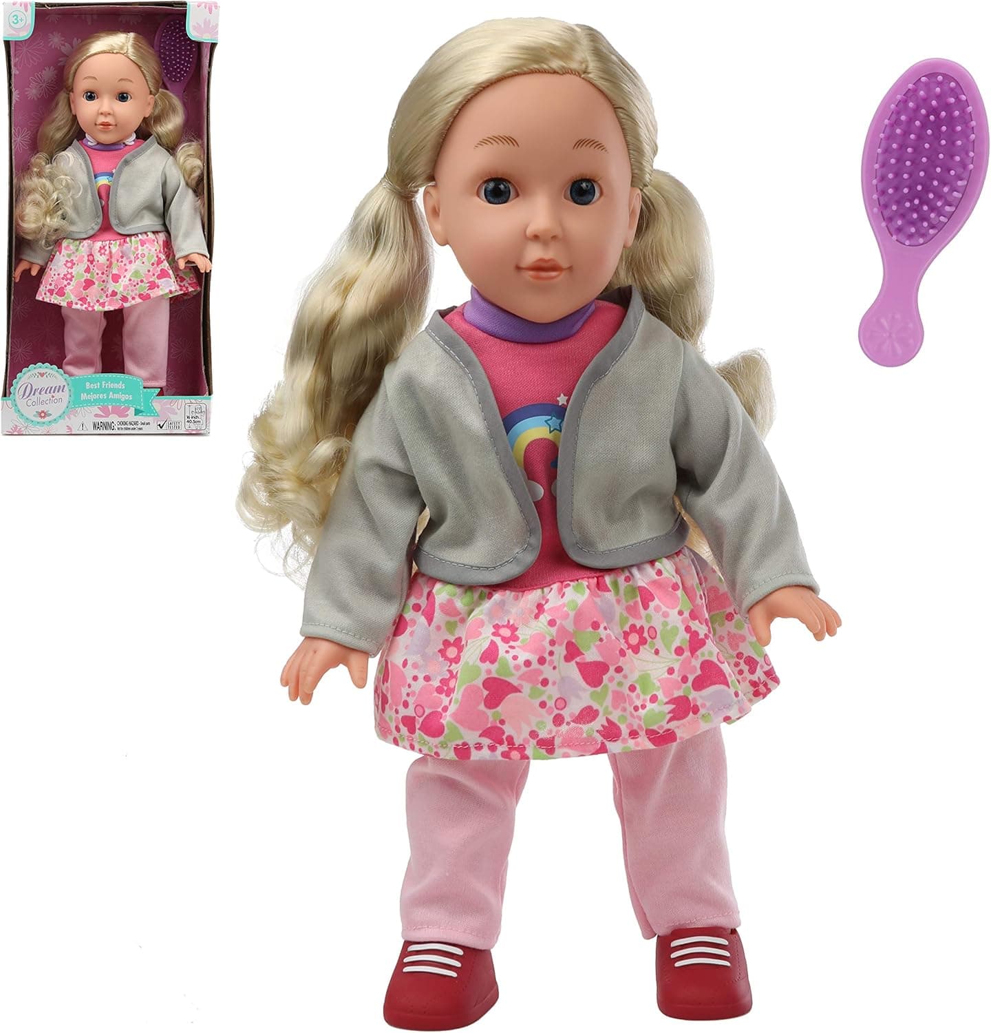 Mommy and Me 16 Inch Doll Mia, Realistic Dolls for Girls with Complete Outfit
