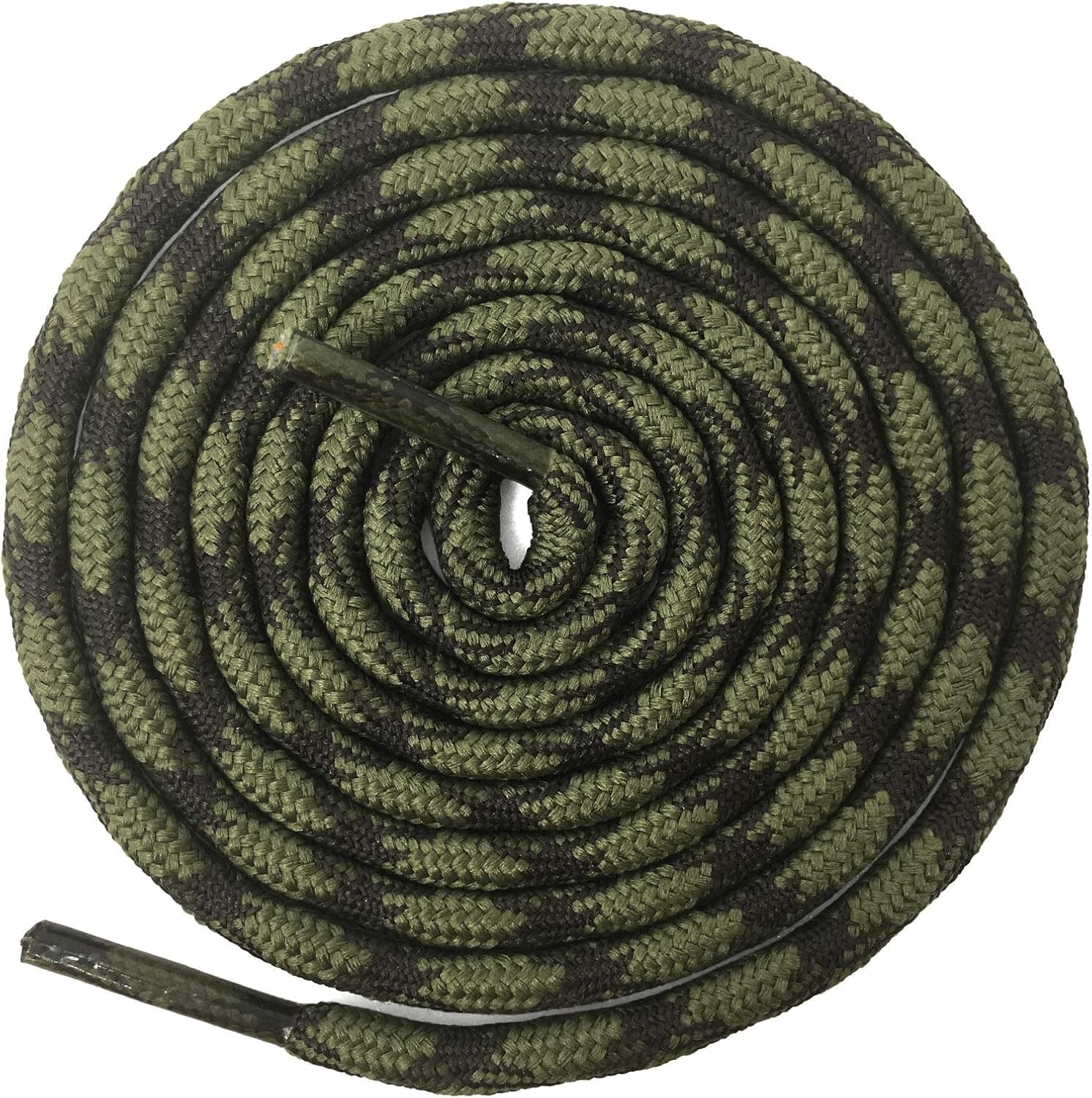 DELELE 2 Pair Round Wave Shape Non Slip Heavy Duty and Durable Outdoor Climbing Shoelaces Hiking Shoe Laces Shoestrings