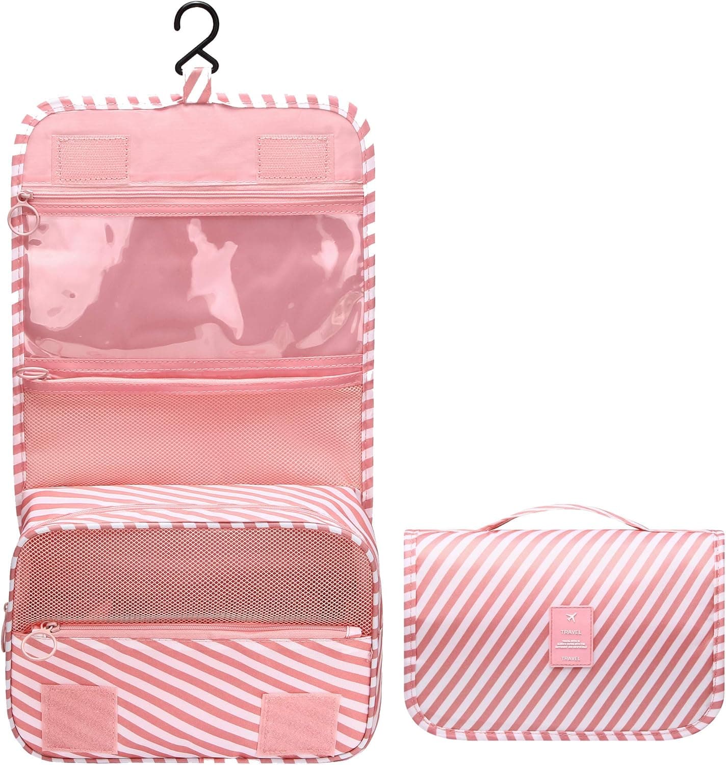 SELLYFELLY Hanging Toiletry Bag for Travel Cosmetic Makeup Organzier Waterproof Bathroom Shower Bag for Women and Men
