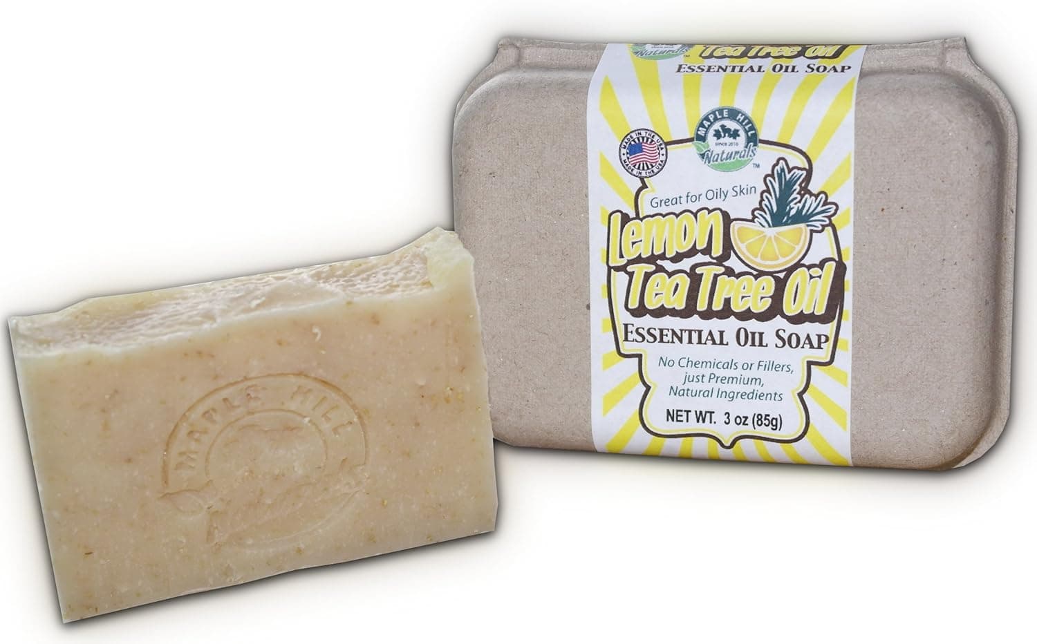 Maple Hill Naturals: All Natural Soaps (Lemon Tea Tree Essential Oil)