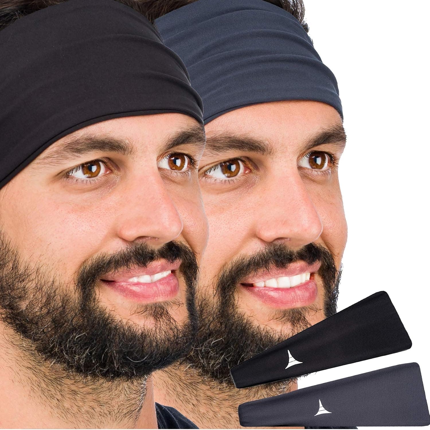 French Fitness Revolution Mens Headband - Guys Sweatband & Sports Headband for Running, Crossfit, Working Out and Dominating Your Competition - Performance Stretch & Moisture Wicking
