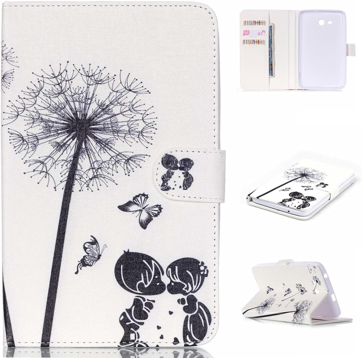 Galaxy Tab E Lite 7.0 Case,Artyond Magnetic PU Leather Flip Wallet with [Card Slots] [Auto Sleep/Wake] Stand Case for Galaxy Tab E Lite SM-T113 / Tab 3 Lite 7.0 SM-T110 / SM-T111 7-Inch(Kids)