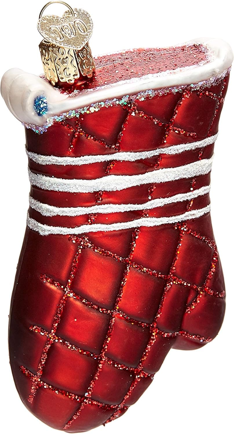 Old World Christmas Glass Blown Ornament Oven Mitt (32298)