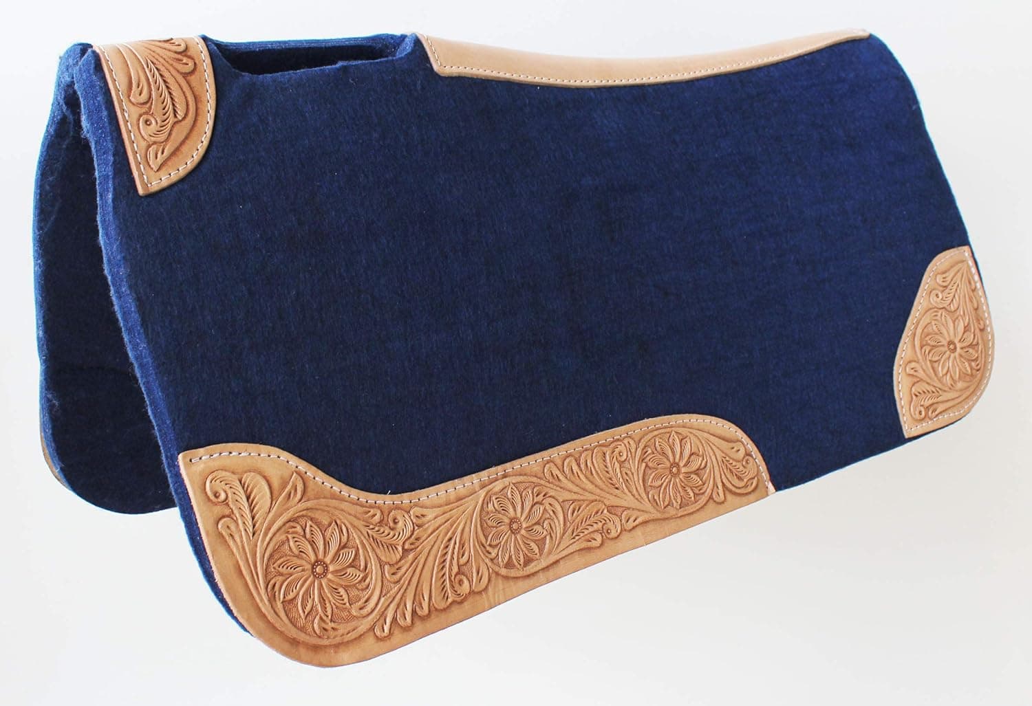 CHALLENGER 30"x 30" Horse Saddle PAD Western Contoured Wool Felt Moisture Wicking 39RT