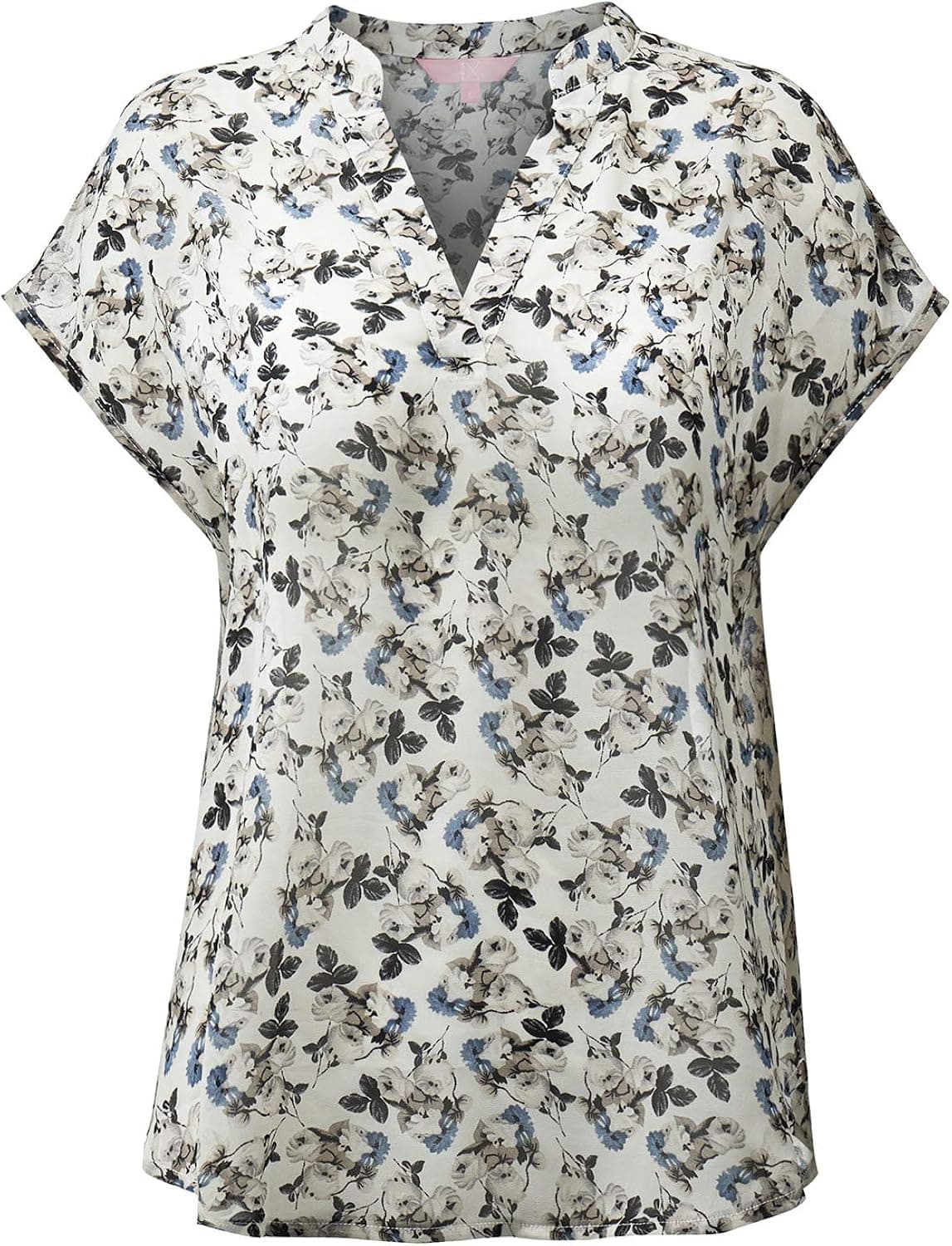 Regna X Love Coated Womens V-Neck Sleeveless Summer Chiffon Blouses(3 Styles, Plus