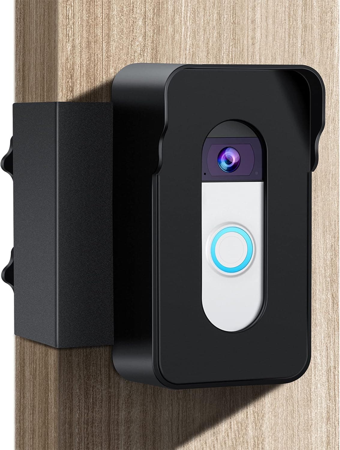KYDJ Anti-Theft Video Doorbell Mount, Video Doorbell Door Mount Compatible with Video Doorbell 1/2/3/3 Plus/4/(2020 Release), No-Drill Mounting Bracket for Home Apartment Office Room Renters