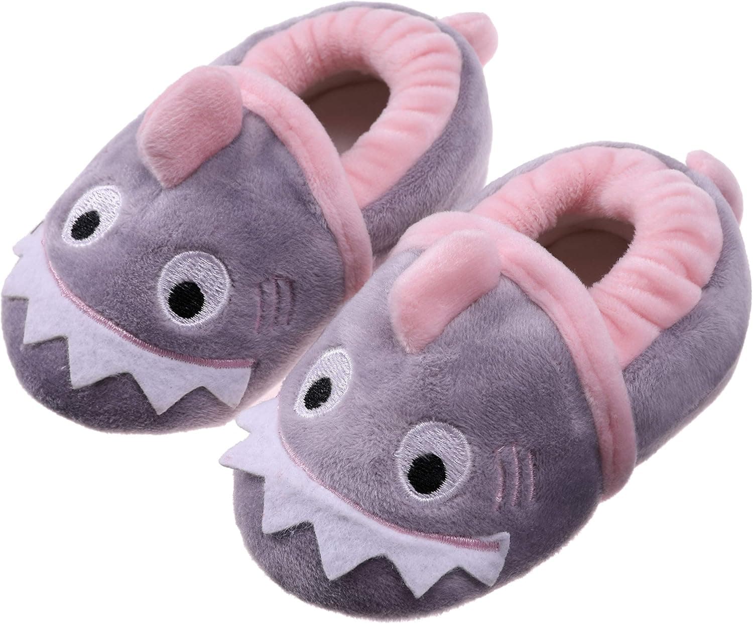 SDBING Toddler Boys Girls House Slippers Soft Cozy Fuzzy Non-Slip Winter Indoor Warm Shoes for Baby