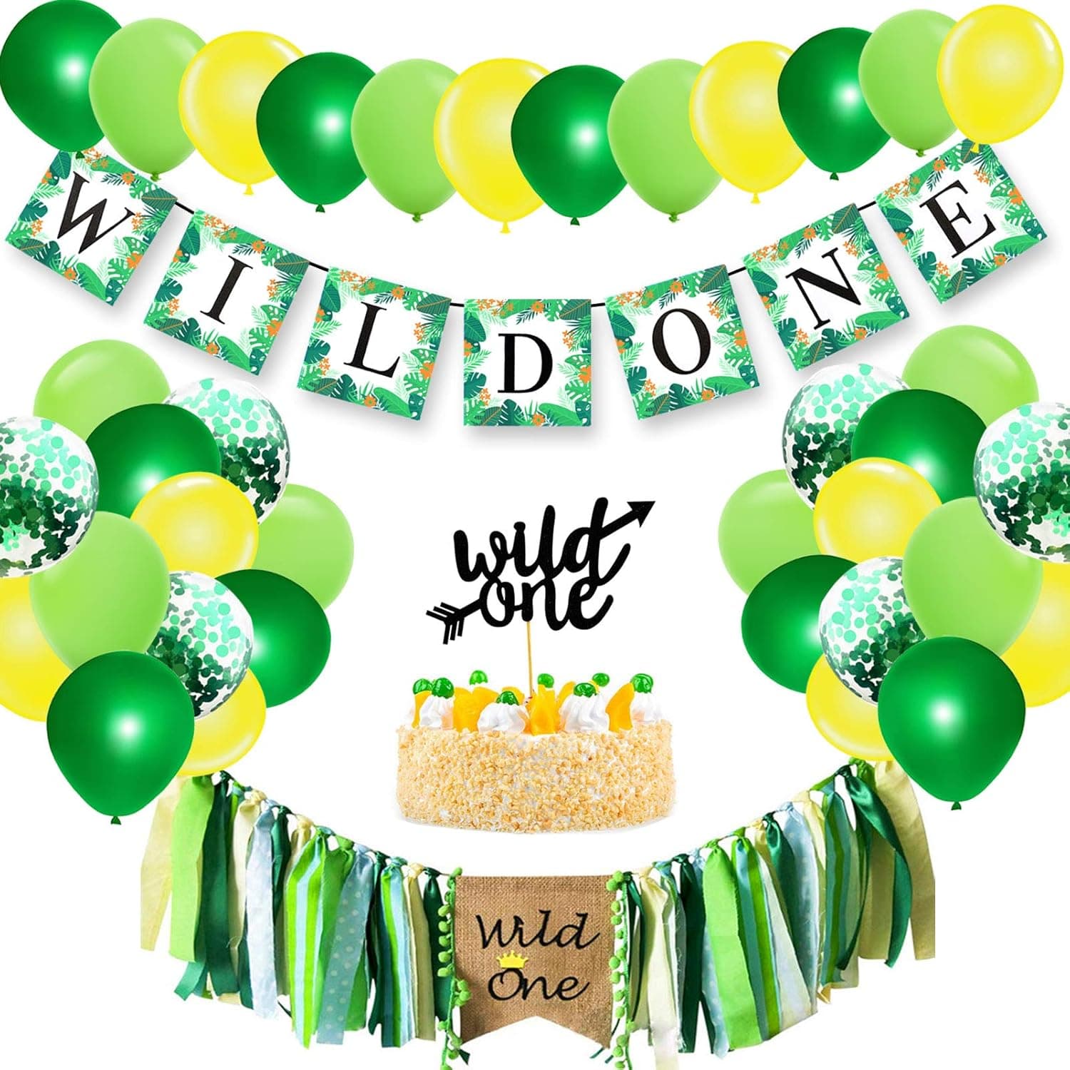KeaParty Wild One Birthday Decorations, Wild One First Birthday Party Decorations Supplies, 1st Birthday Wild One Theme for Boys or Girls