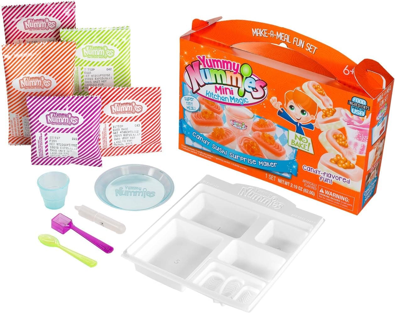 Yummy Nummies Make-a-Meal Fun Set - Candy Sushi Surpise Maker