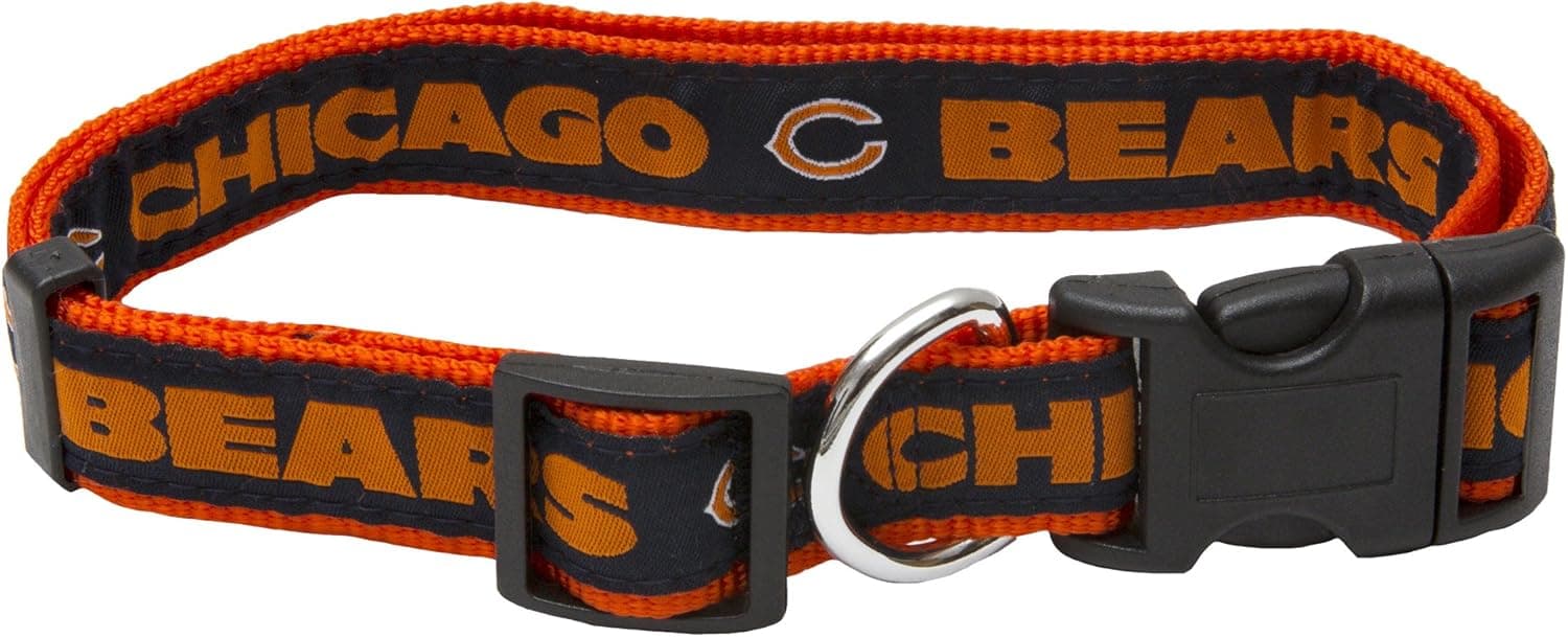 Pets First NFL DOG COLLAR Chicago Bears Pet Collar, Medium
