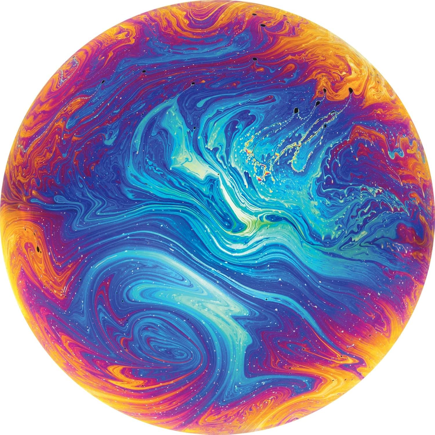 500 Piece Round Jigsaw Puzzle for Adults - Soap Bubble - Educational Science Family Game