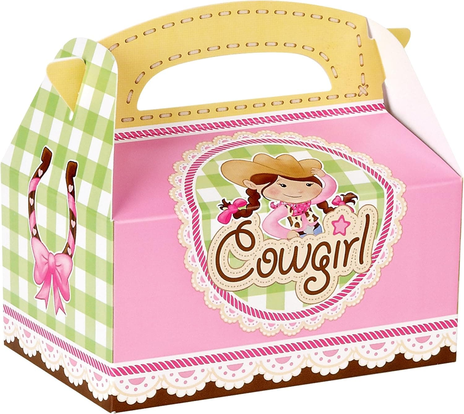 BirthdayExpress Pink Cowgirl Empty Favor Boxes (4)