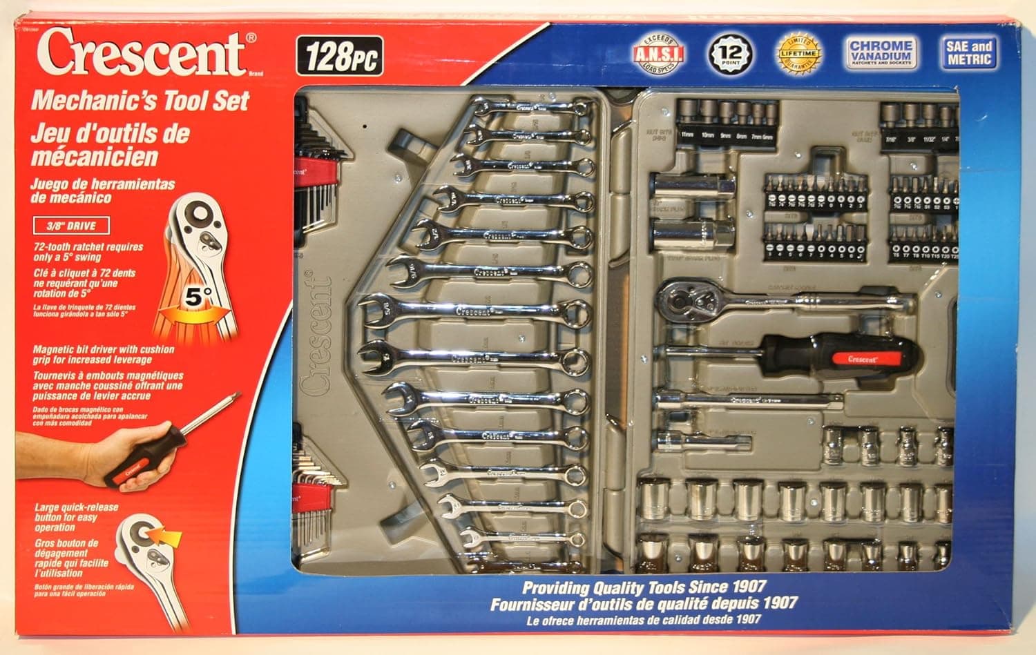 Ctk128mpr Cres 128pc Mechn Tool Set