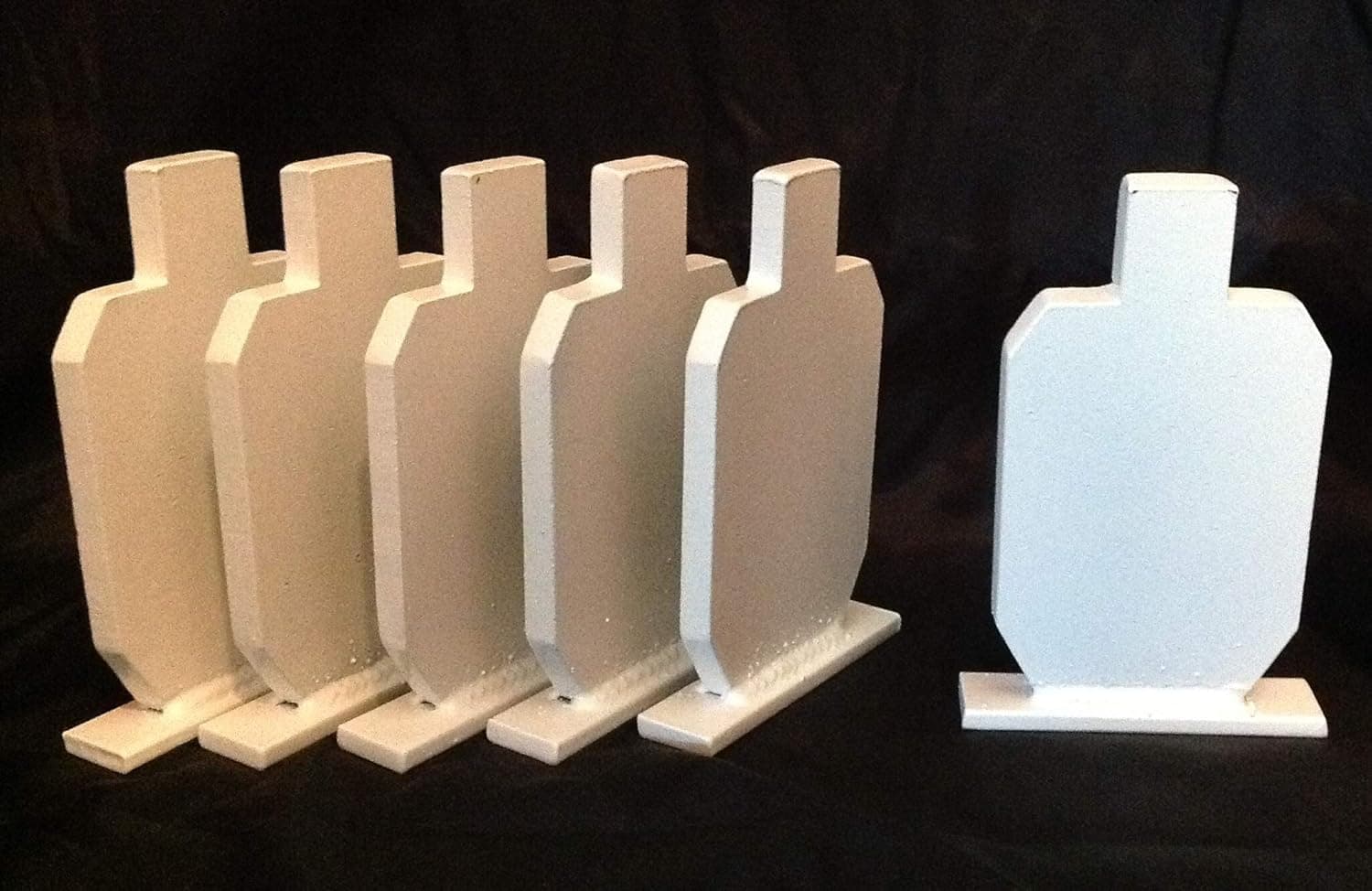Steel Shooting Targets - IDPA Knockovers 6in. Tall - 6pcs Metal Pistol/Rifle Plates