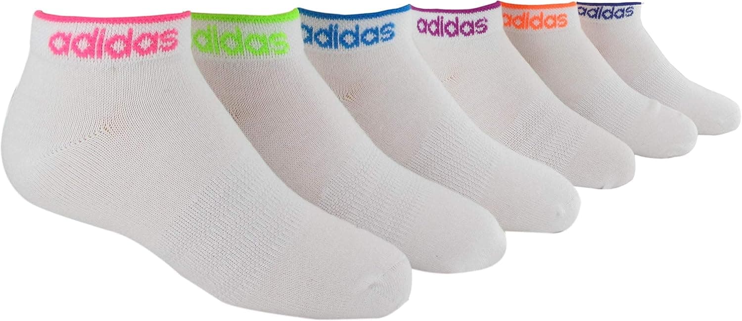 adidas Youth Kids-Girl's Superlite Low Cut Socks (6 Pair)