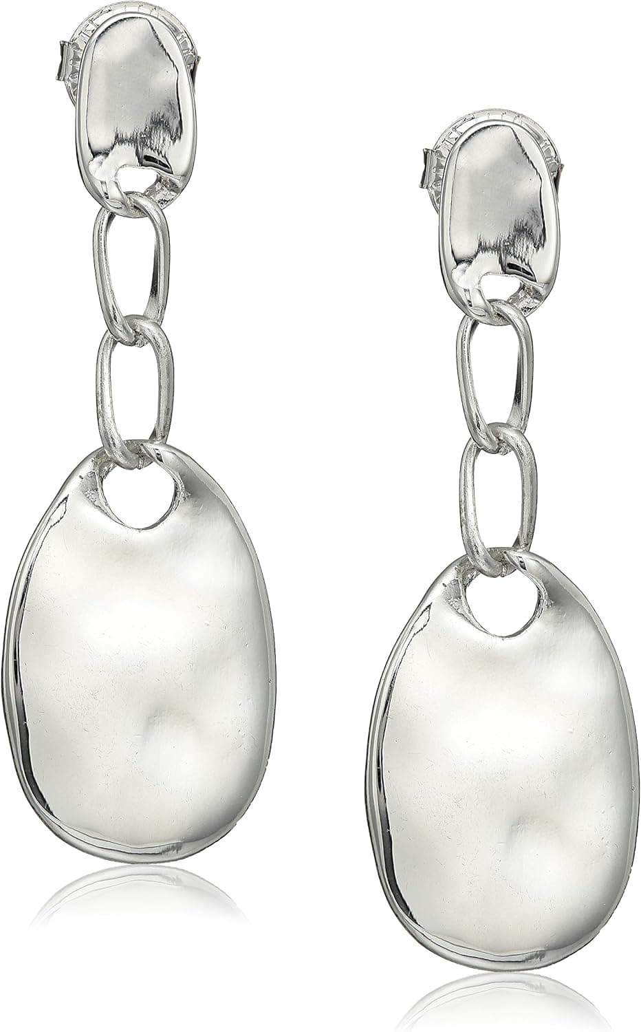 Robert Lee Morris Hear Me Silver Drop Earrings