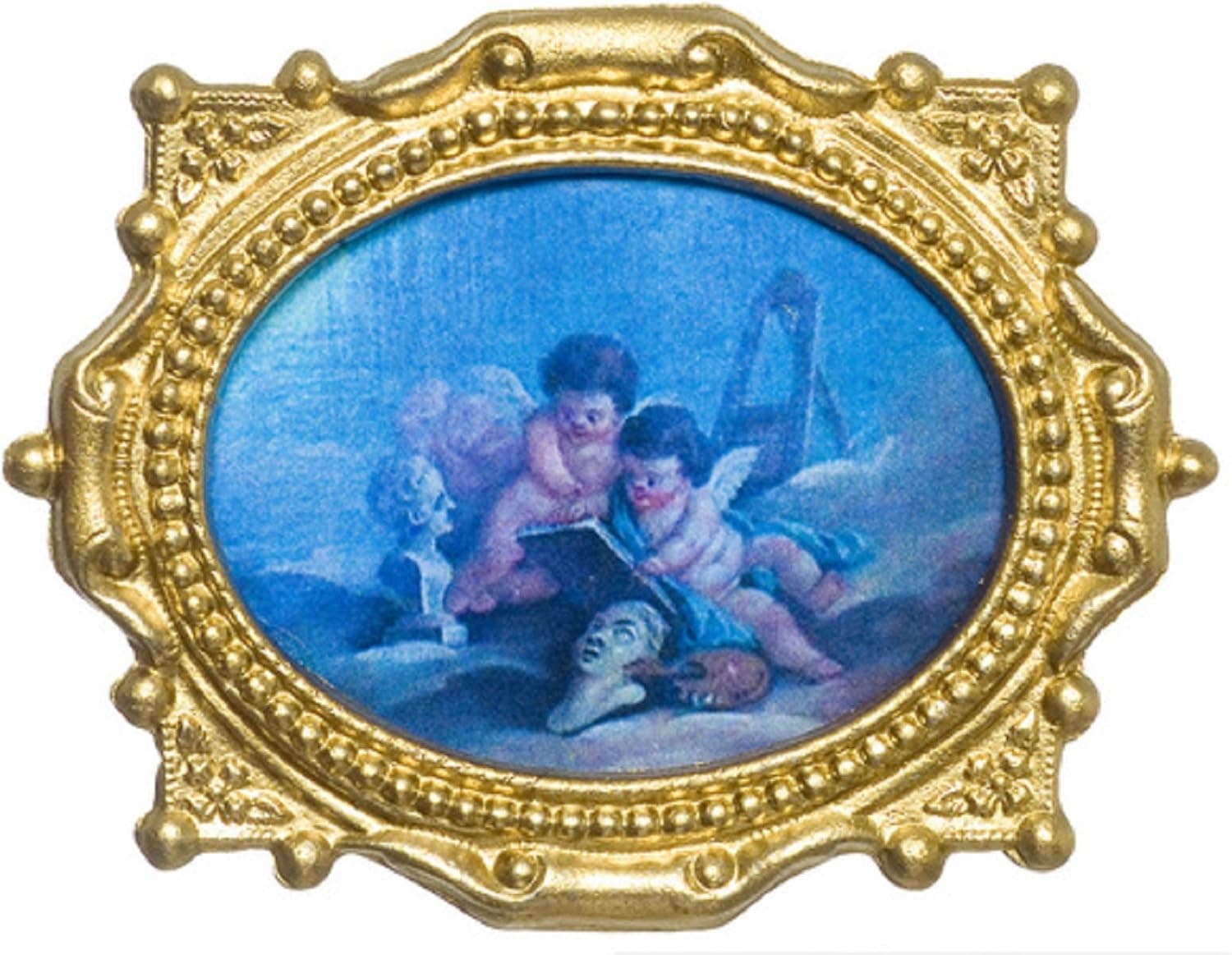 Dollhouse Miniature 1:12 Scale Cherub Portrait #Tin0100