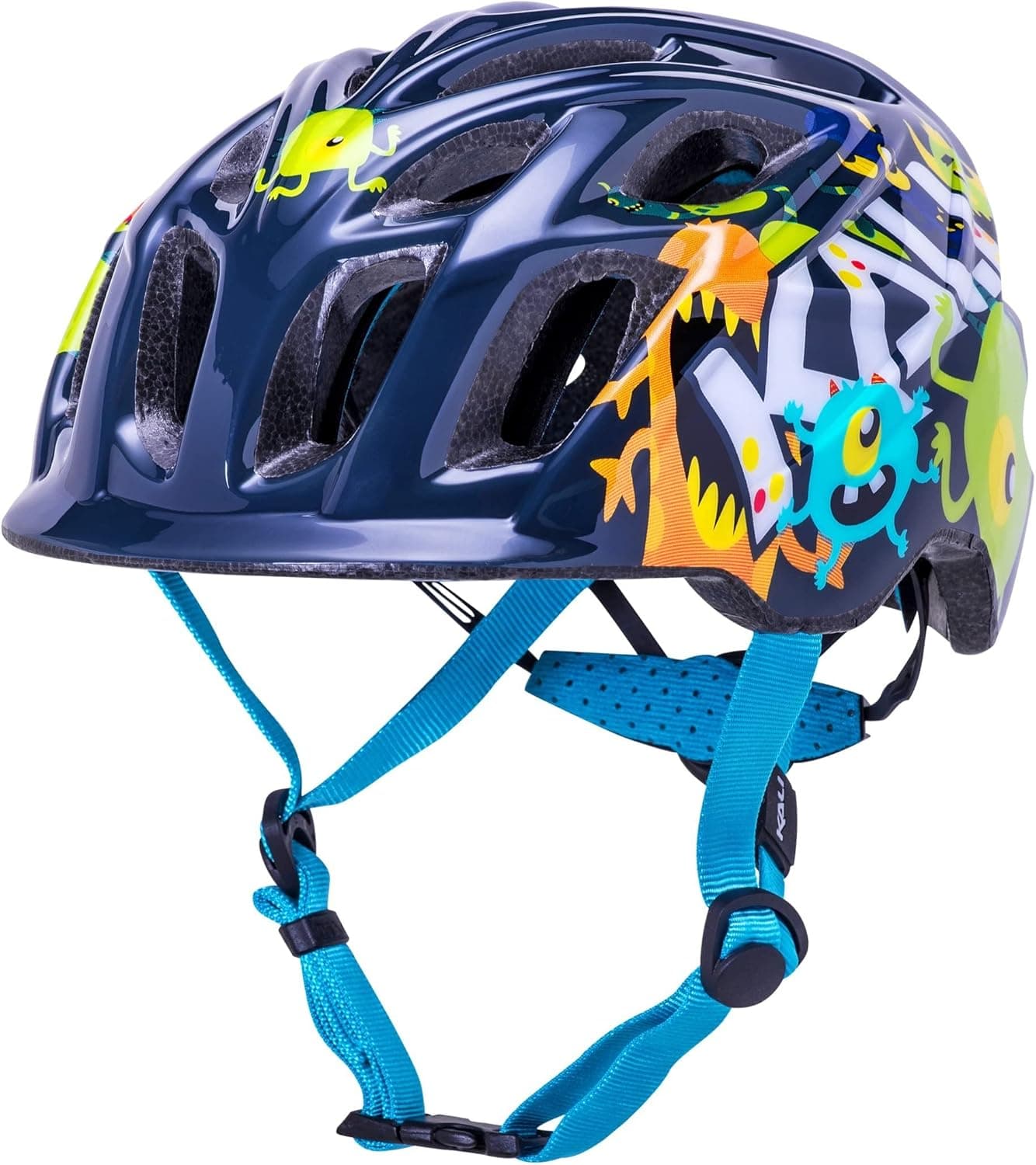 Kali Protectives Chakra Child Bicycle Helmet; Mountain in-Mould Bike Helmet for Child Equipped visor; Dial-Fit; with 21 Vents
