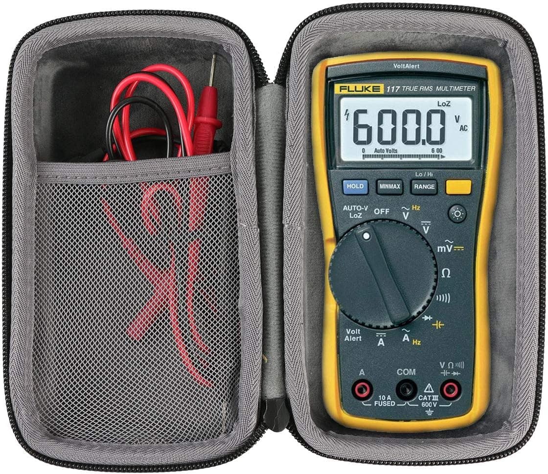 Hard Travel Case replacement for Fluke 117 Electricians True RMS Multimeter by co2crea