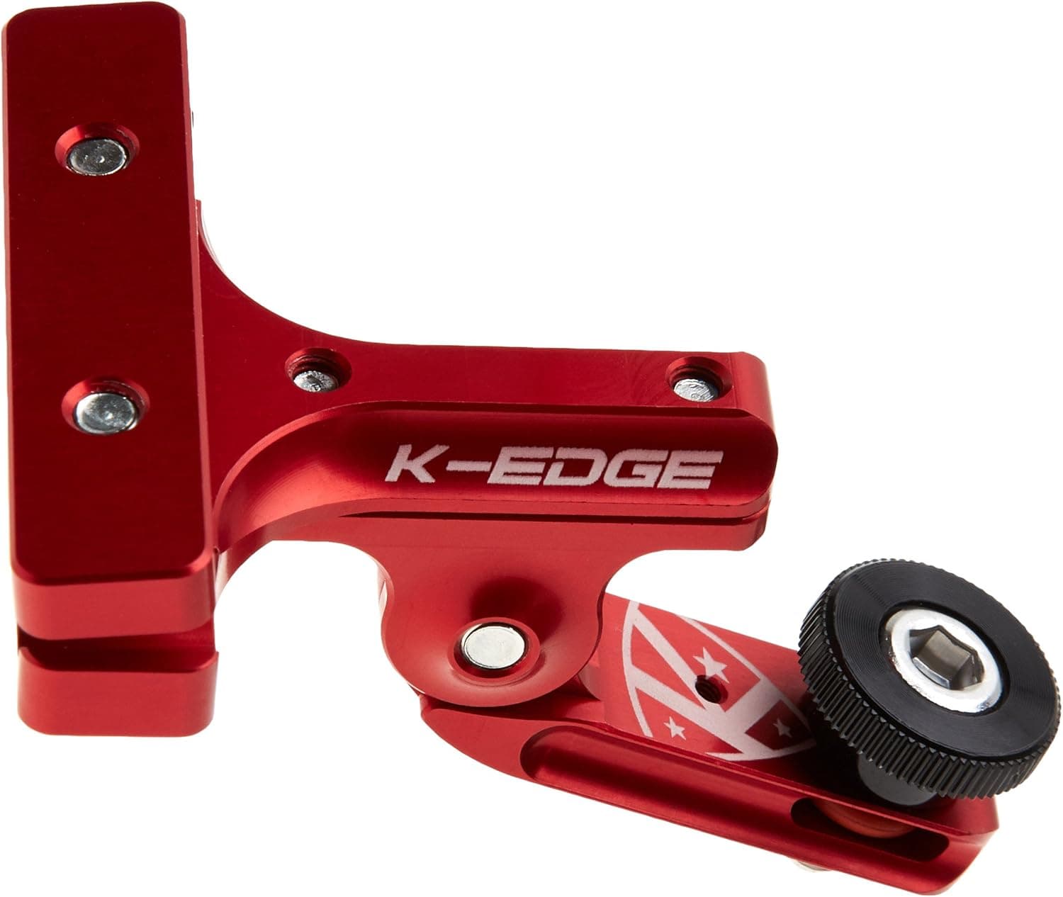 K-EDGE Cycling Halterung GO Big 1/4 zoll-20 Pro Saddle K13-460 KE460RD, Red-red, One Size