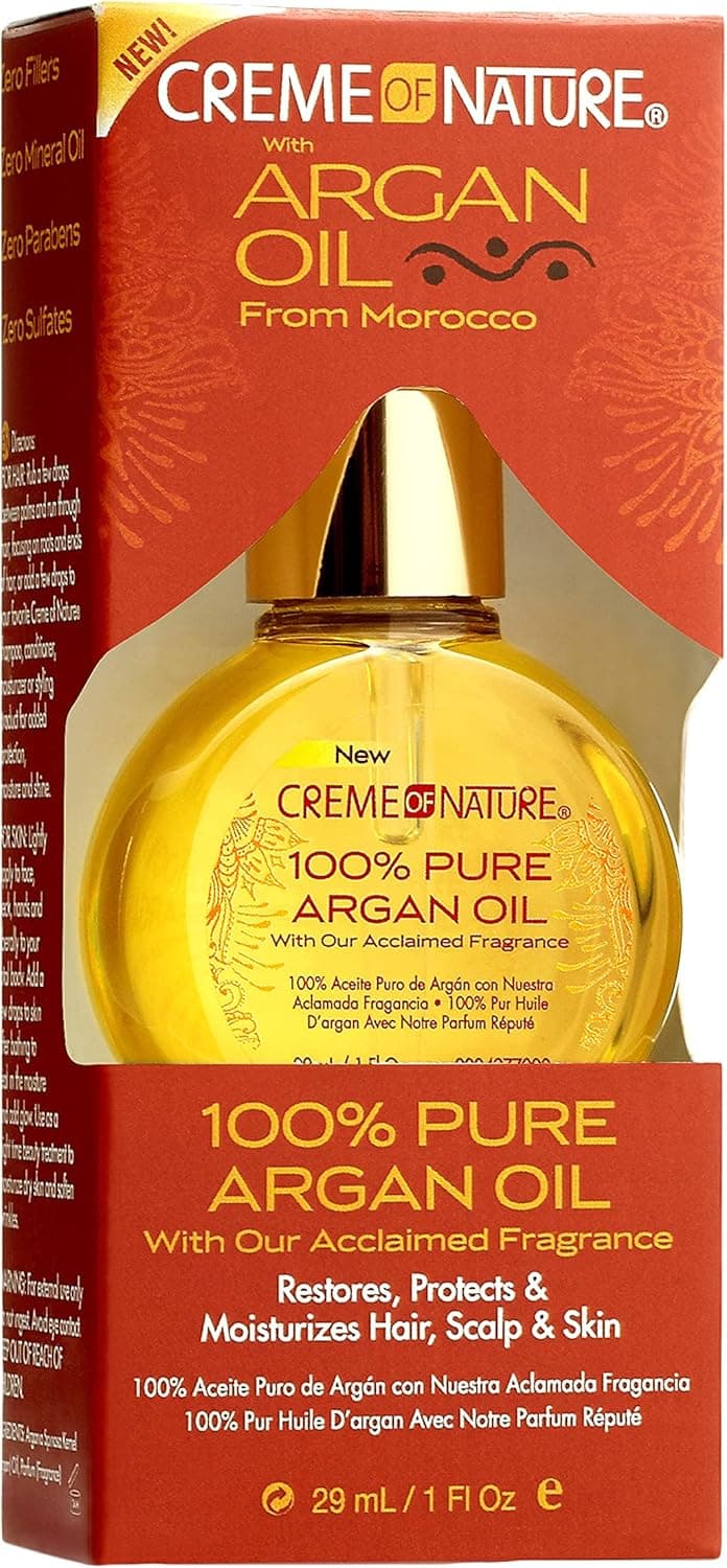 Creme of Nature 100% Pure Argan Oil 1 oz (Pack of 4)