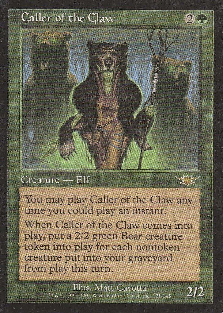 Caller of the Claw (Magic the Gathering : Legions #121 Rare)