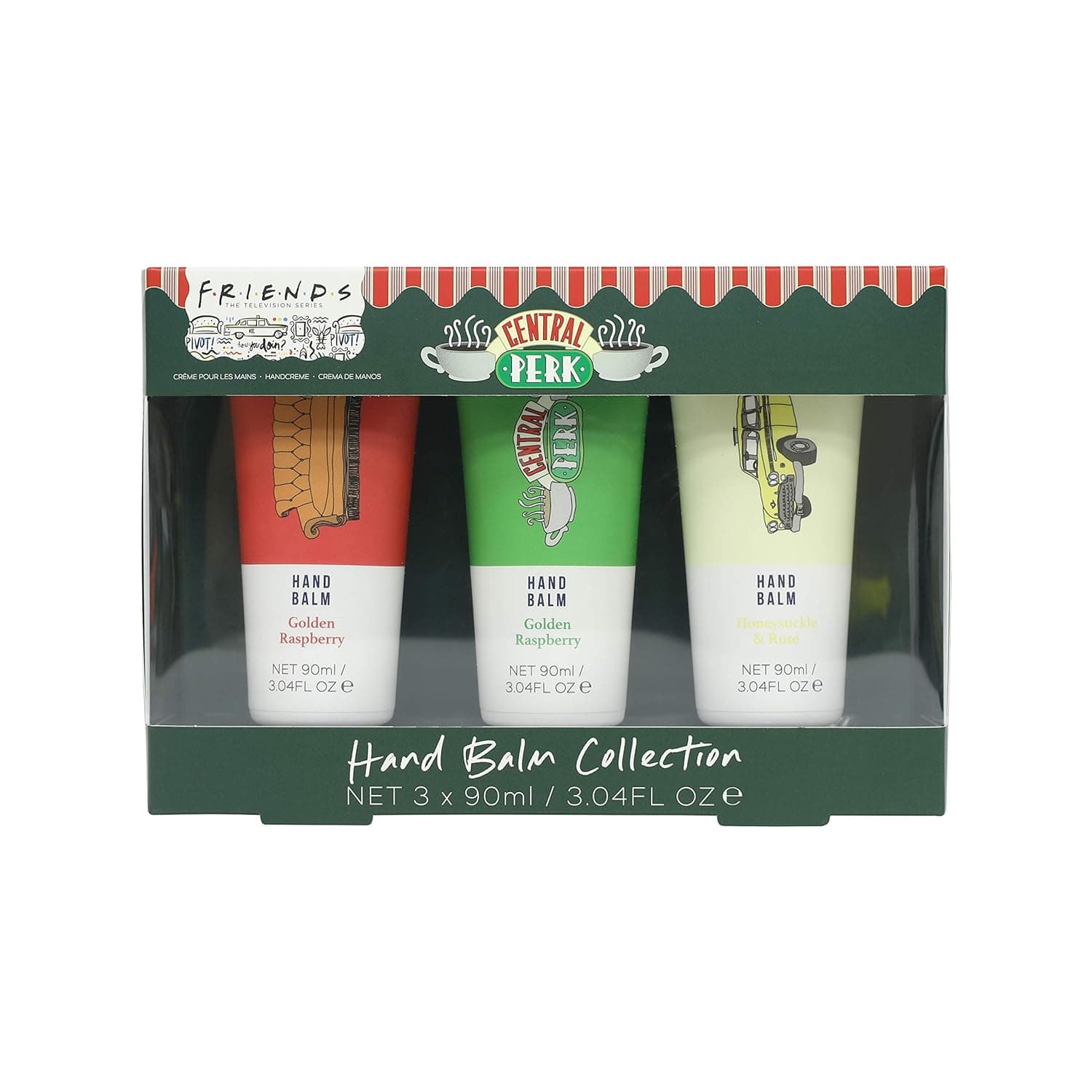 Paladone Friends TV Show Hand Balm Collection - Set of Three 90ml Scented Hand Balms