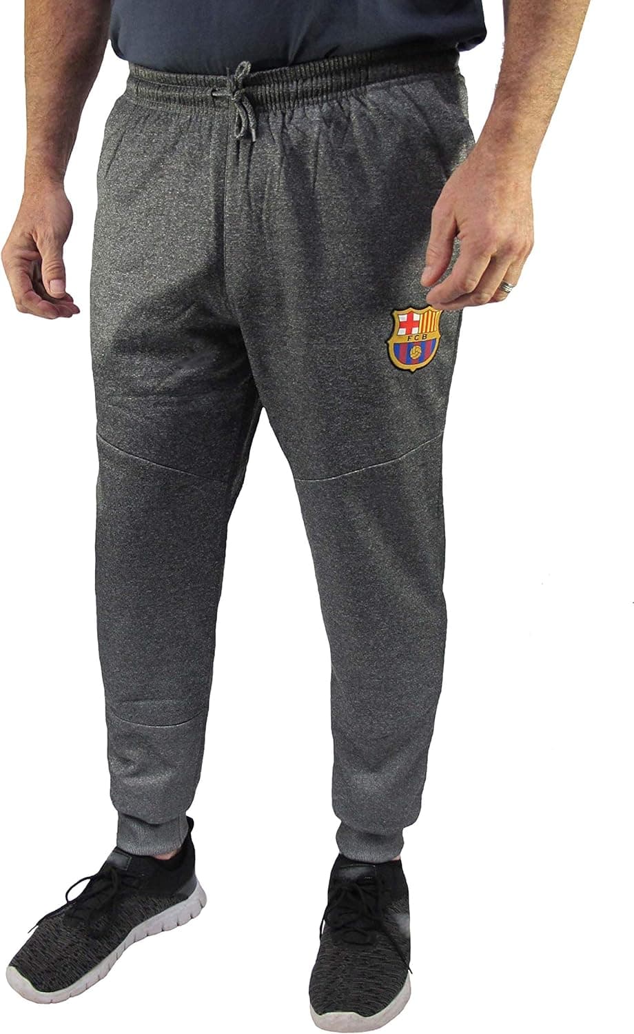 Official FC Barcelona Men's Elastic Waist Jogger Style, Casual Sport Pant