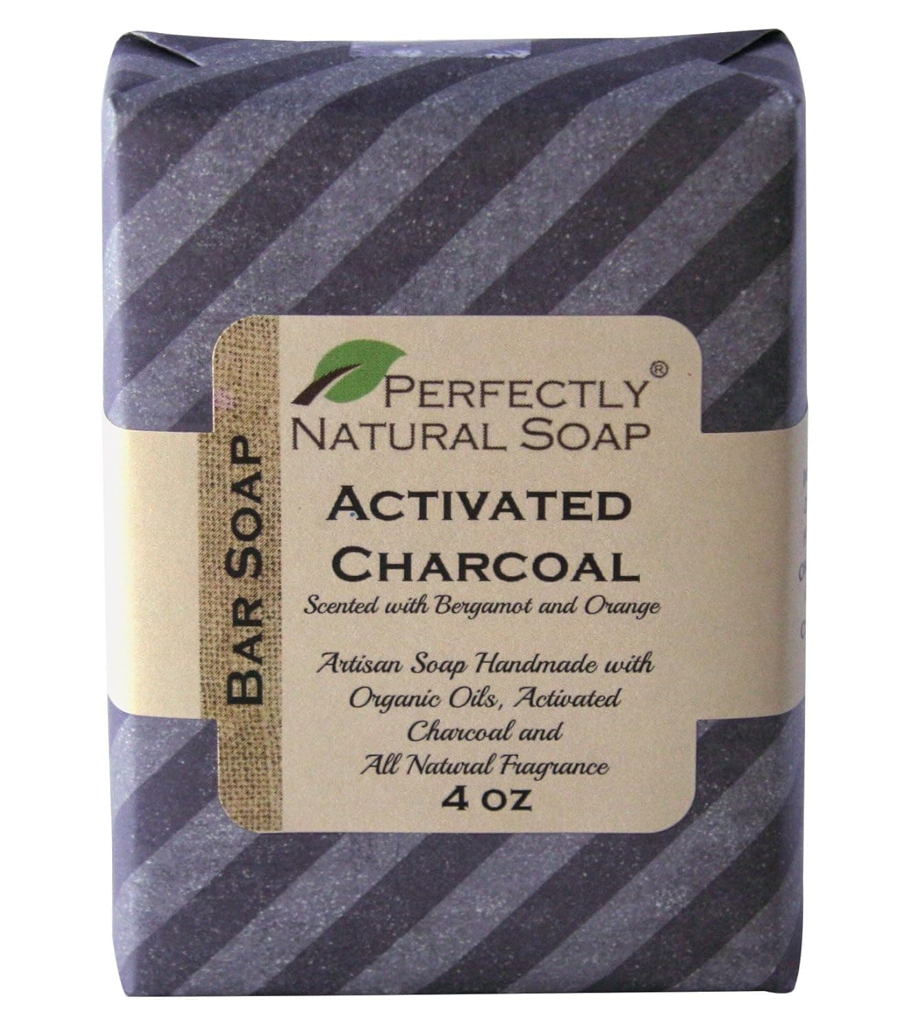 Activated Charcoal All Natural Handmade Bar Soap, 4 oz.