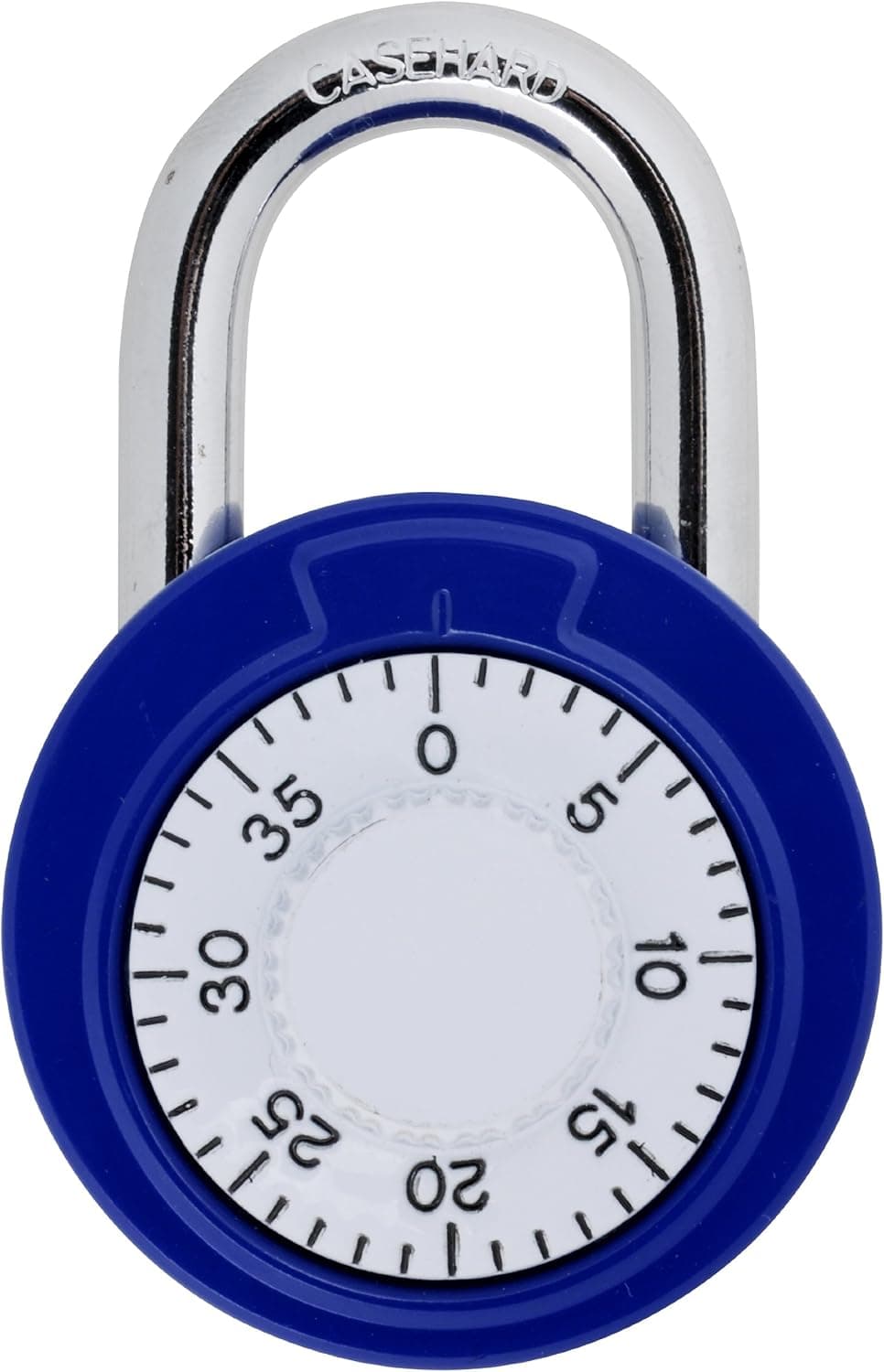 Brinks 162-49004 1-7/8-Inch 48mm Steel Dial Combination Old School Padlock with White Dial, 1-Pack, Assorted Colors