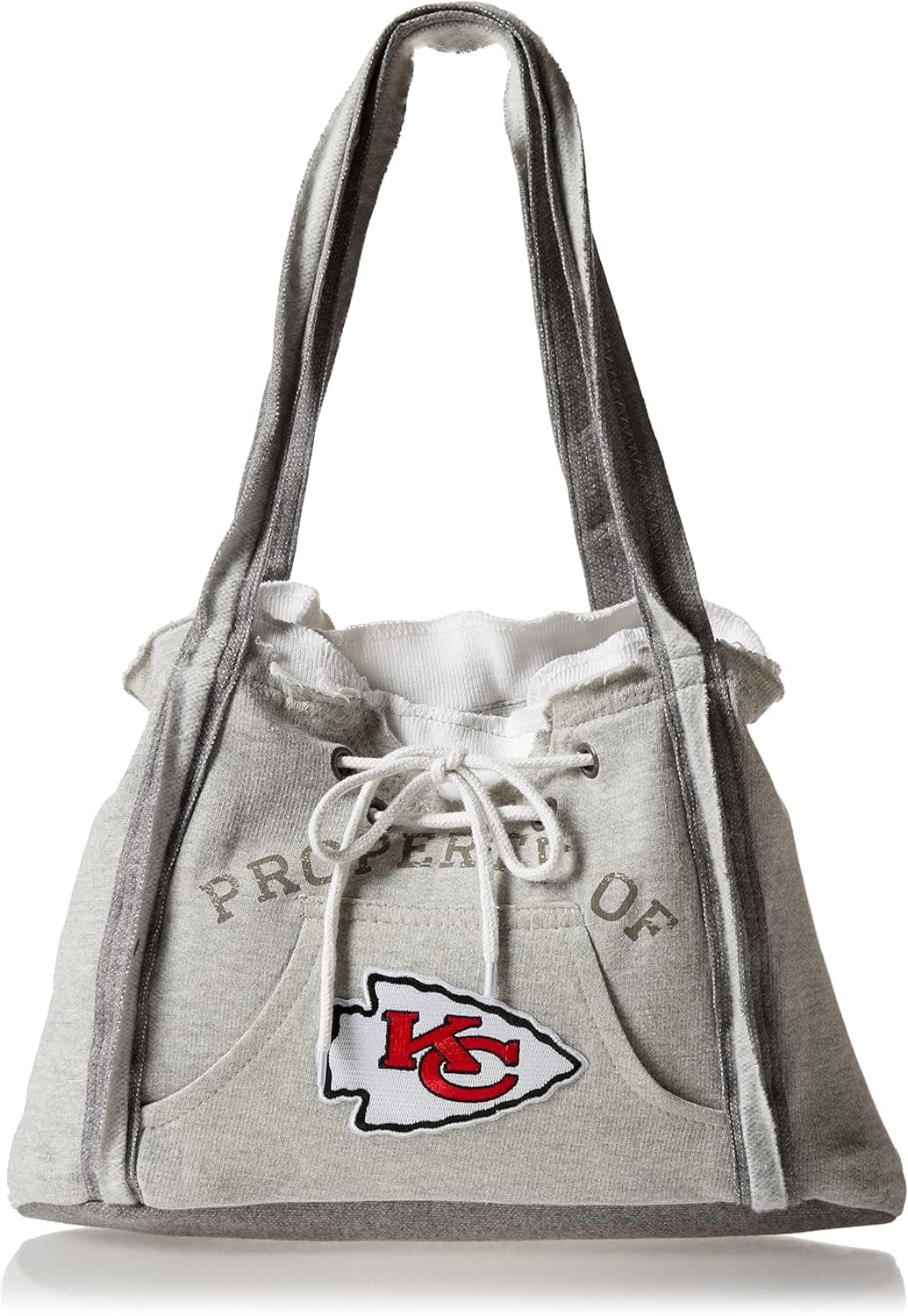 Littlearth Womens NFL Detroit Lions Hoodie Purse, Grey, 9.5” x 15.5” x 4”
