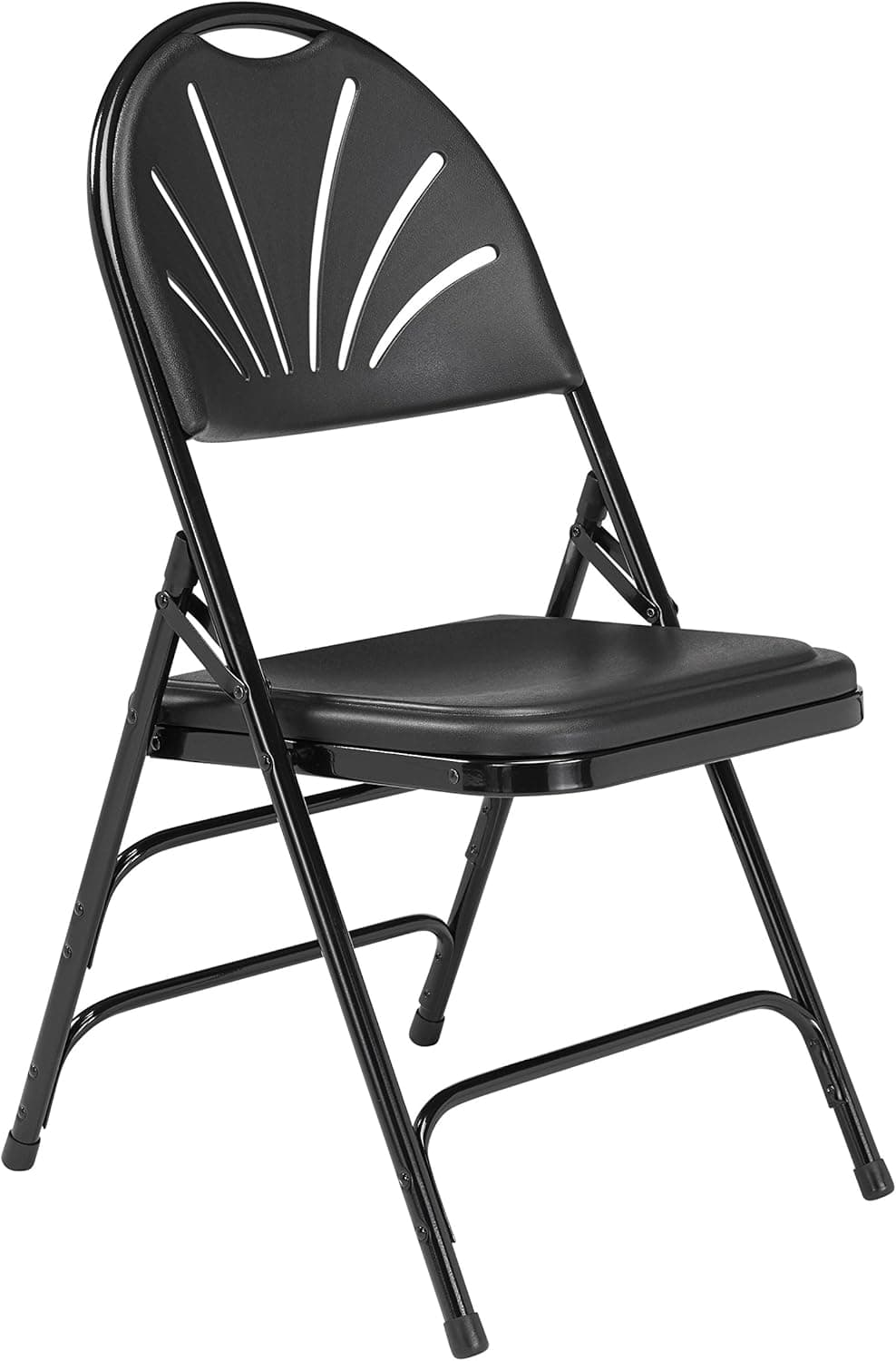 NPS 1100 Series Deluxe Fan Back with Triple Brace Double Hinge Folding Chair