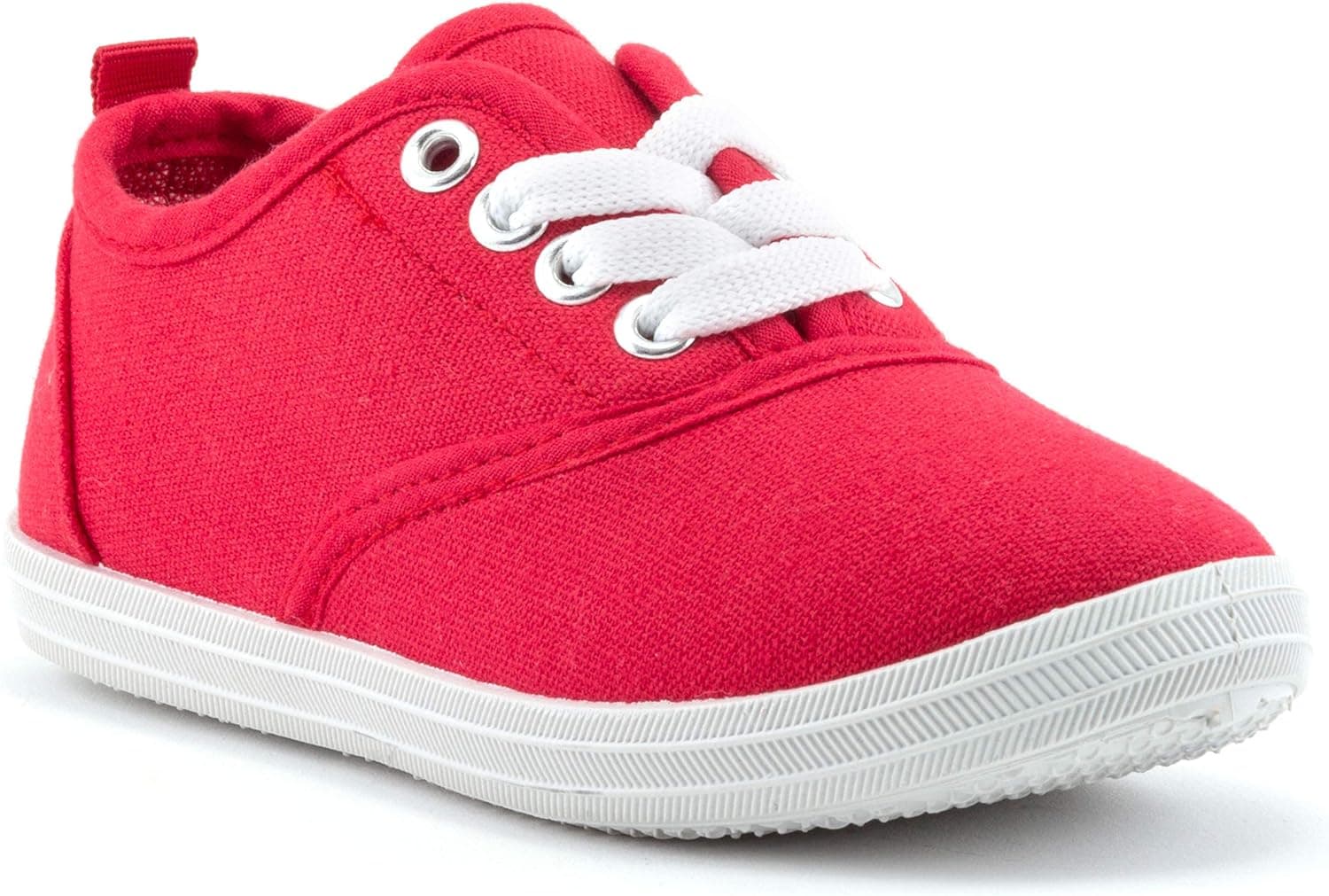 ZOOGS Girls Canvas Fashion Sneaker, Lace up, Breathable, Rubber Sole