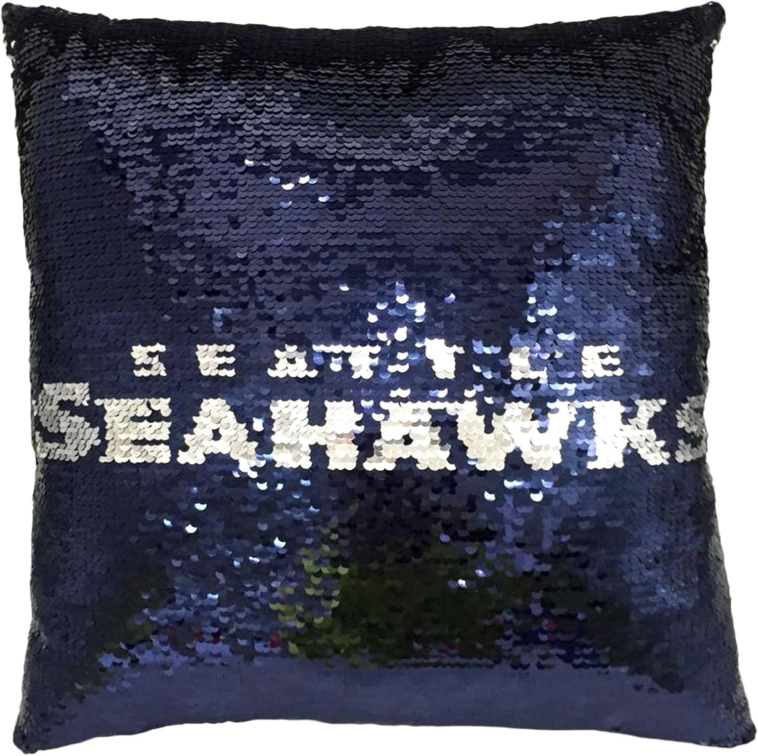 FOCO NFL Seattle Seahawks Team Logo Sequin Pillow